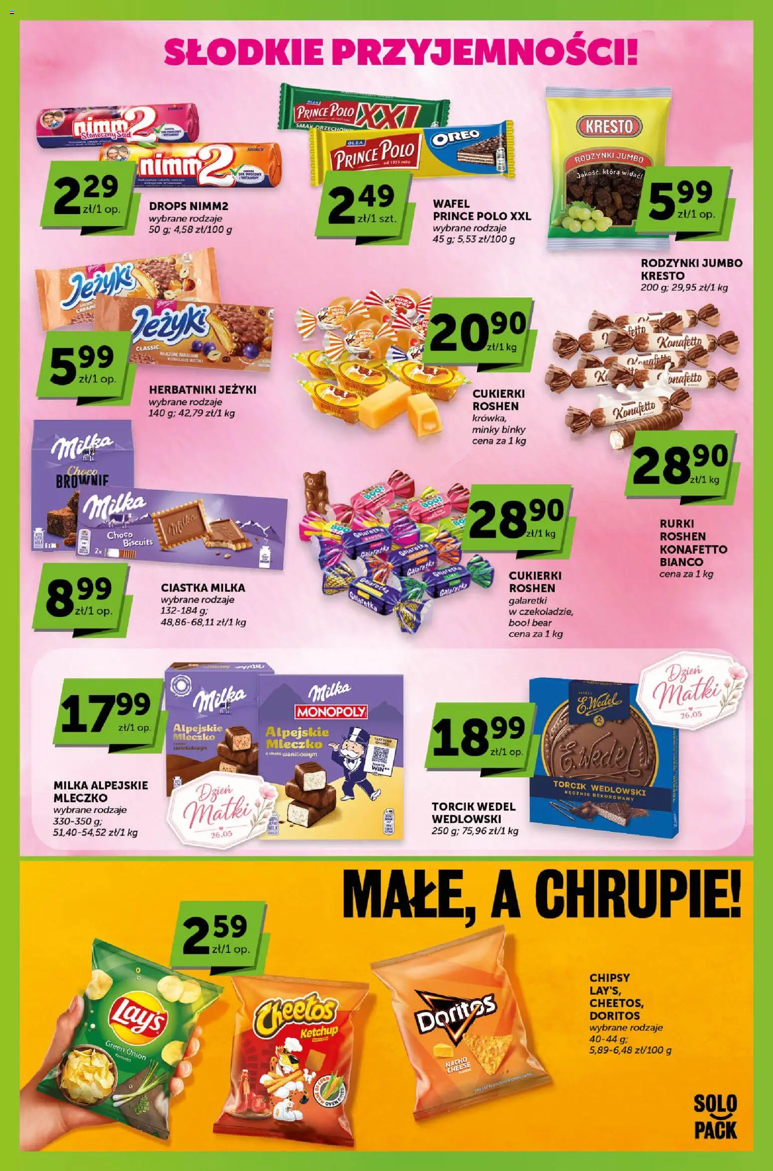 Euro Sklep gazetka - Sprawdź, co więcej od 21.05.2026 | Strona: 3 | Produkty: Chipsy, Galaretki, Doritos, Ciastka