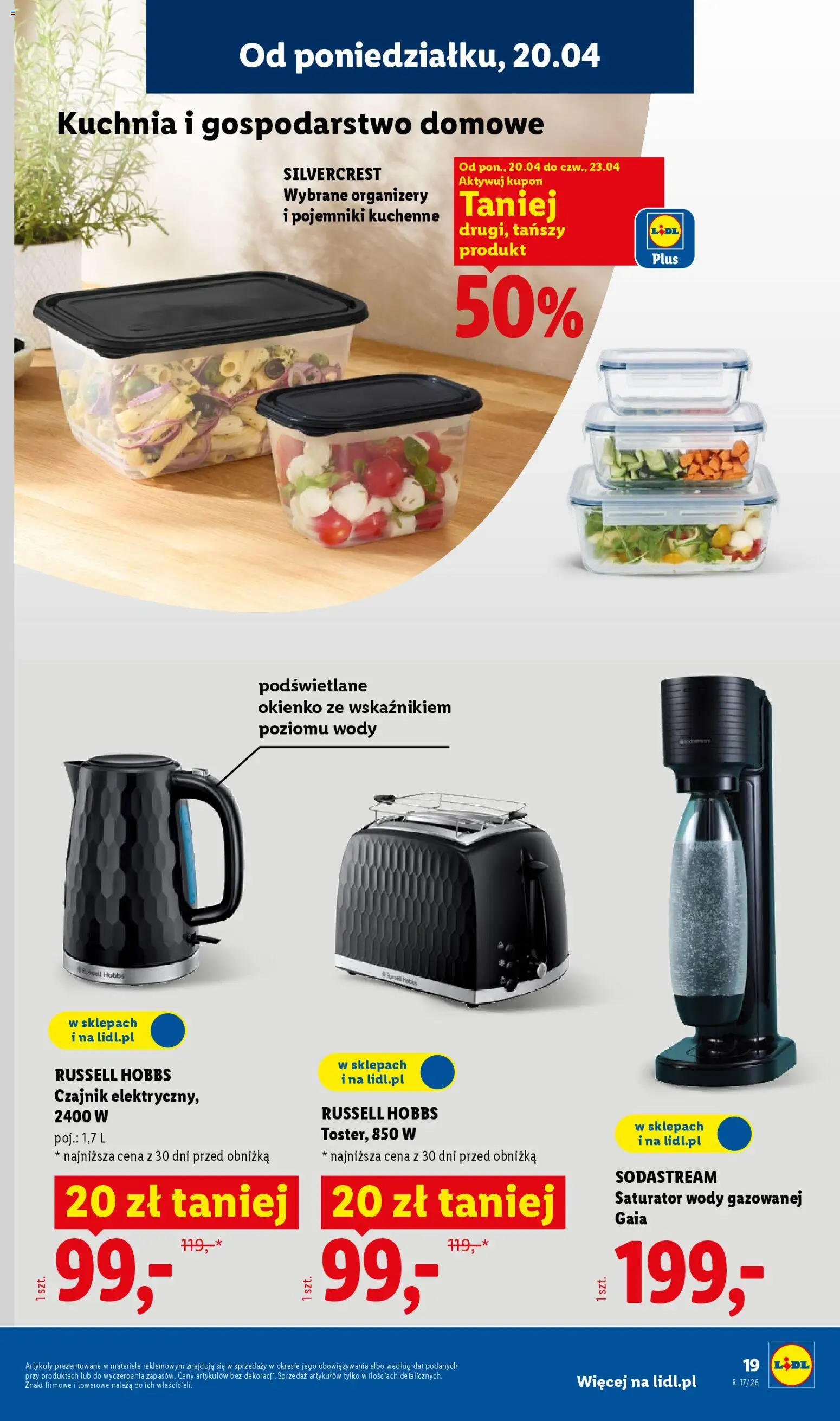 Lidl Katalog od 20.04.2026 | Strona: 21 | Produkty: Czajnik, Sodastream