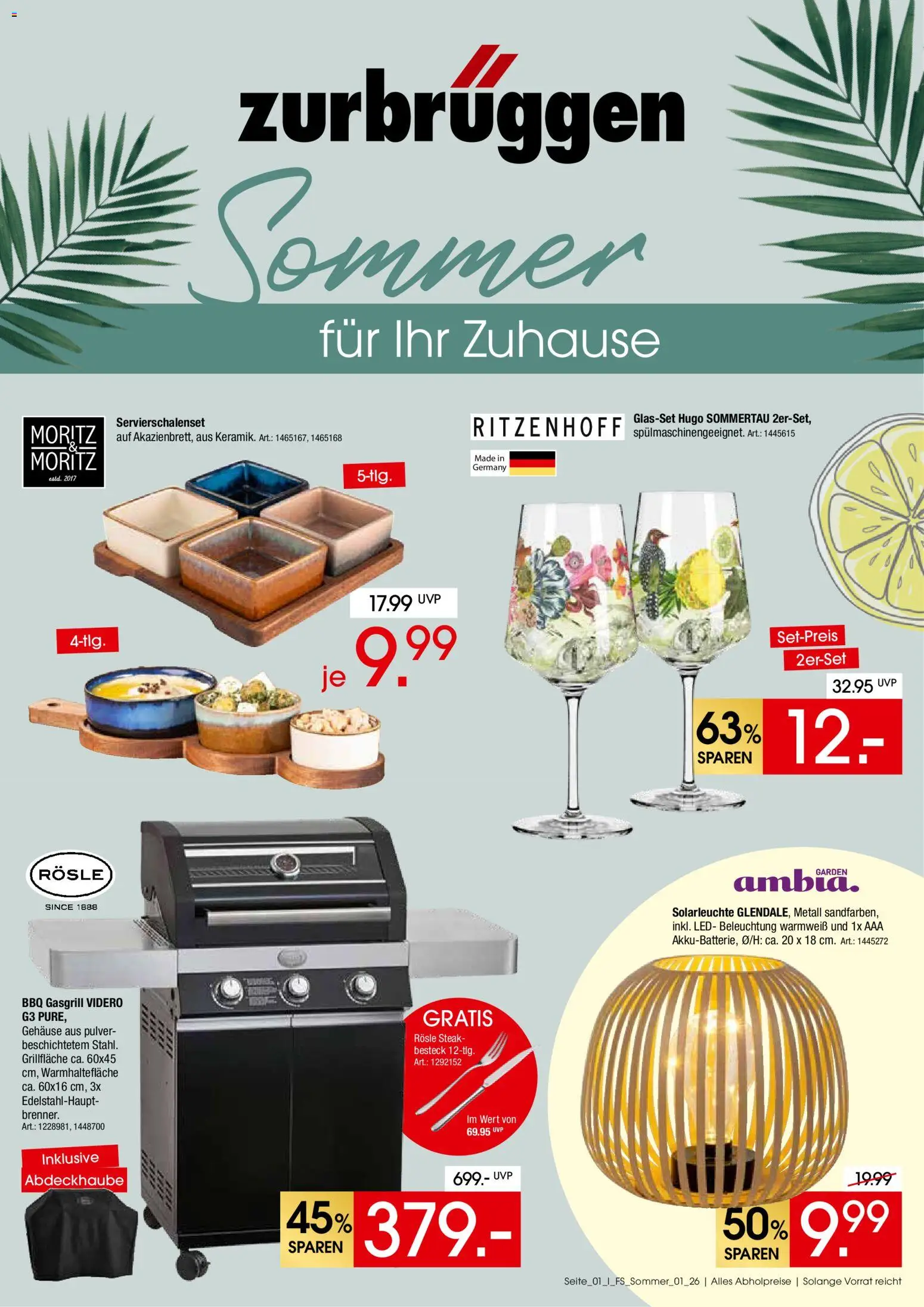 Zurbrüggen Sommer für Ihr Zuhause – gültig ab 02.06.2026 | Seite: 1