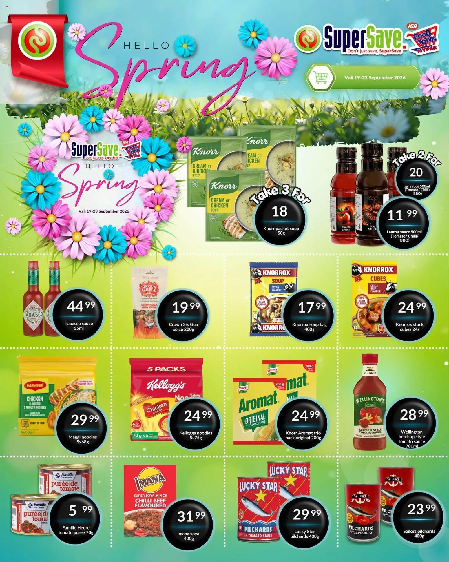 New Super Save catalogue – valid from 19/09/2026 | Page: 40 | Products: Chicken, Tomato sauce, Stock, Aromat