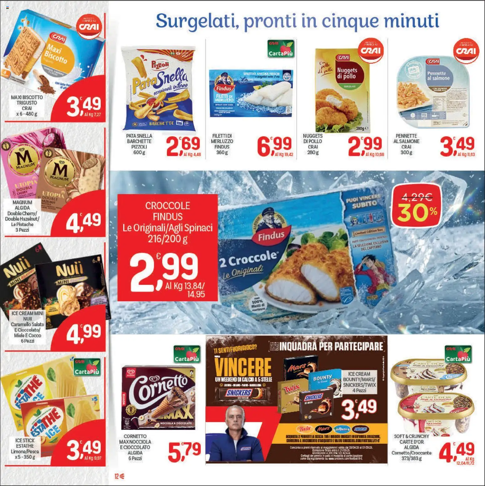 Volantino CRAI del 09/07/2026 | Pagina: 12 | Prodotti: Pollo, Nuggets, Cocco, Forno