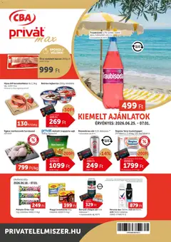 PRIVÁT Aktuális szórólap MAX - amely érvényes a következő dátumtól: 2026.06.25.