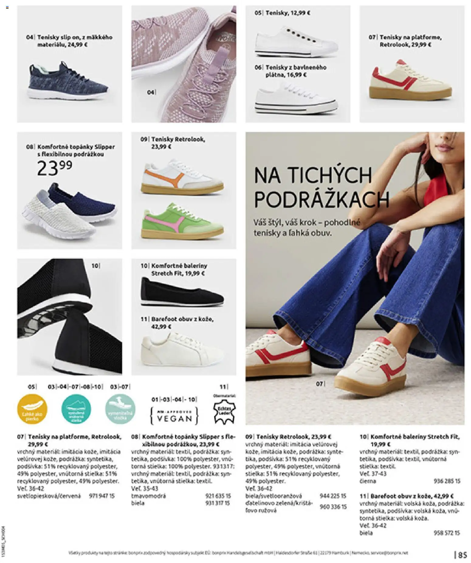 Nové Bonprix akcie – leták je platný od 05.05.2026 | Strana: 87 | Produkty: Tenisky, Topánky