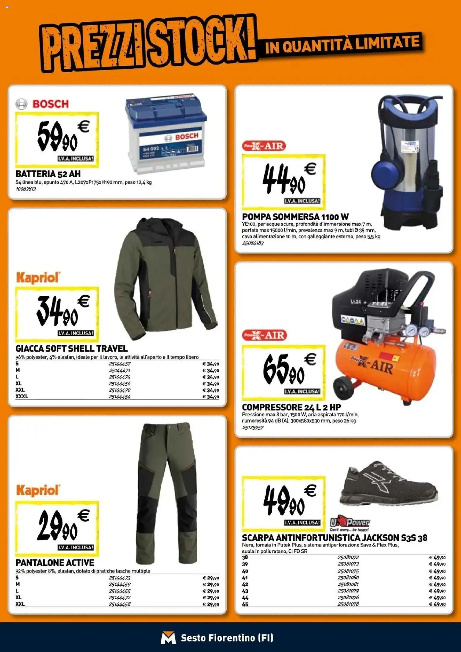 Volantino TECNOMAT del 24/09/2026 | Pagina: 21 | Prodotti: Giacca, Compressore, Tasche, Batteria