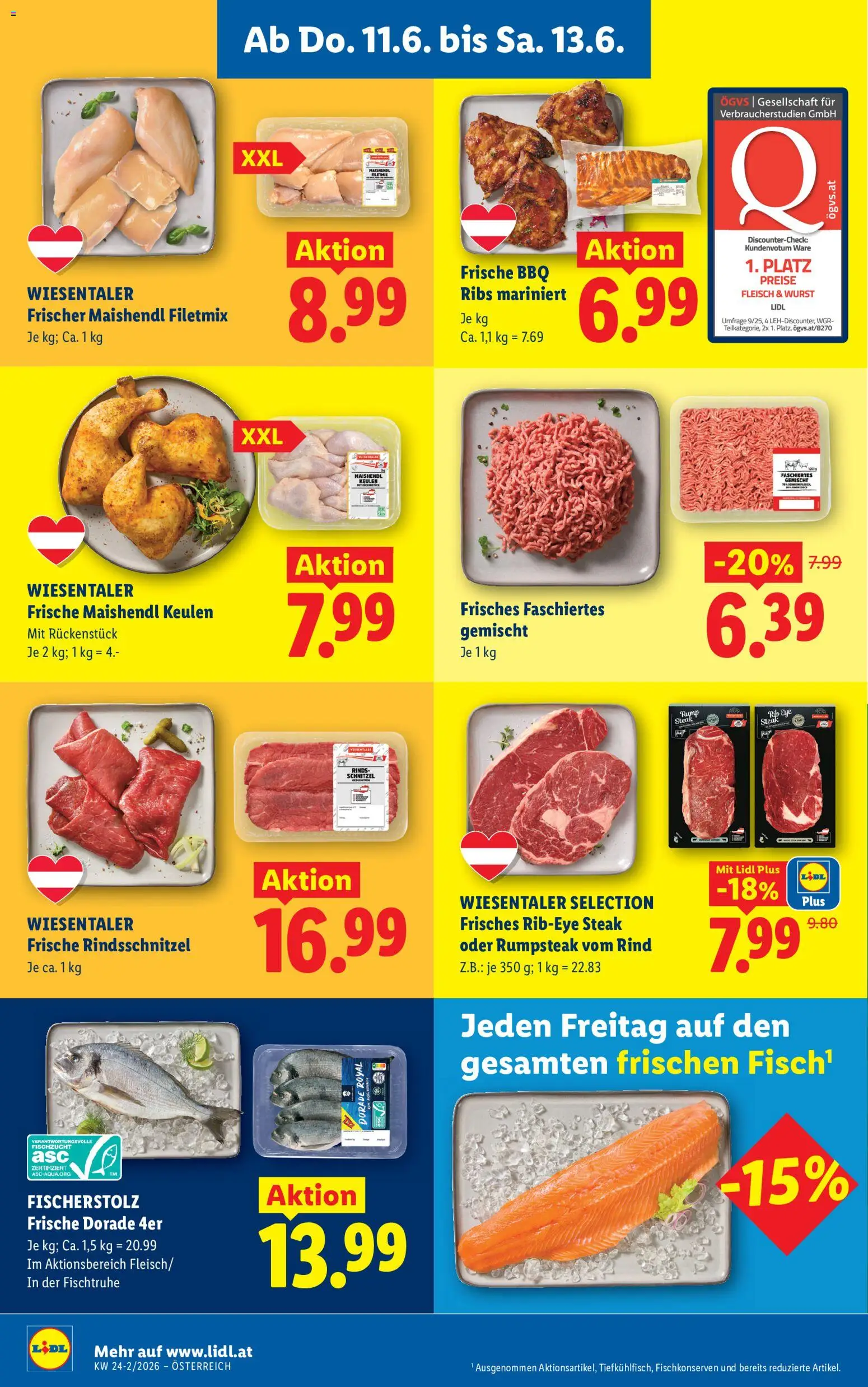 Lidl Flugblatt - Eisenstadt, Ebenfurth, Mattersburg gültig ab 11.06.2026 | Seite: 10 | Produkte: Wurst