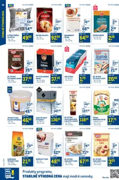Náhled letáku Makro leták - Stabilně výhodná cena od 18.05.2026 | Strana: 40 | Produkty: Třtinový cukr, Škrob, Solamyl, Kakao
