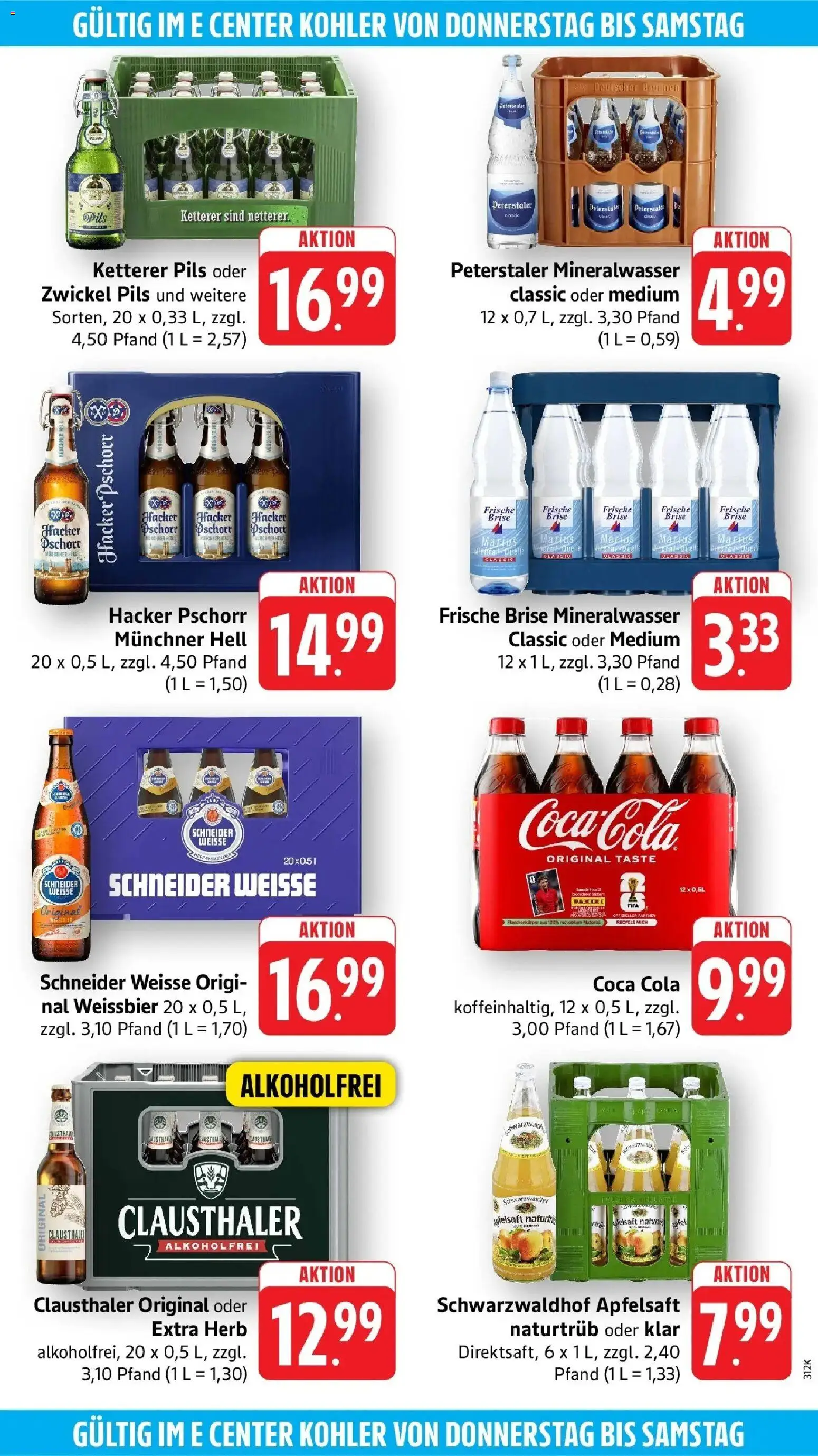 Edeka prospekt Ettenheim – gültig ab 08.06.2026 | Seite: 54 | Produkte: Coca cola, Weißbier, Äpfel, Apfelsaft