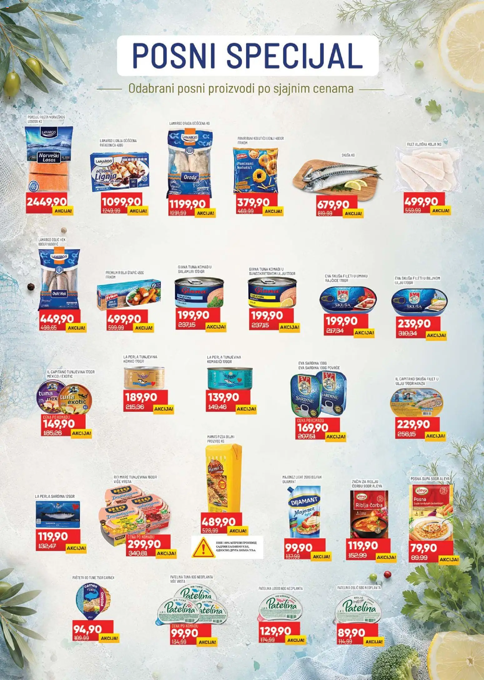 Medius katalog - važi od 16.06.2026 | Strana: 11 | Proizvode: Orada, Skuša, Oslić, Sardina