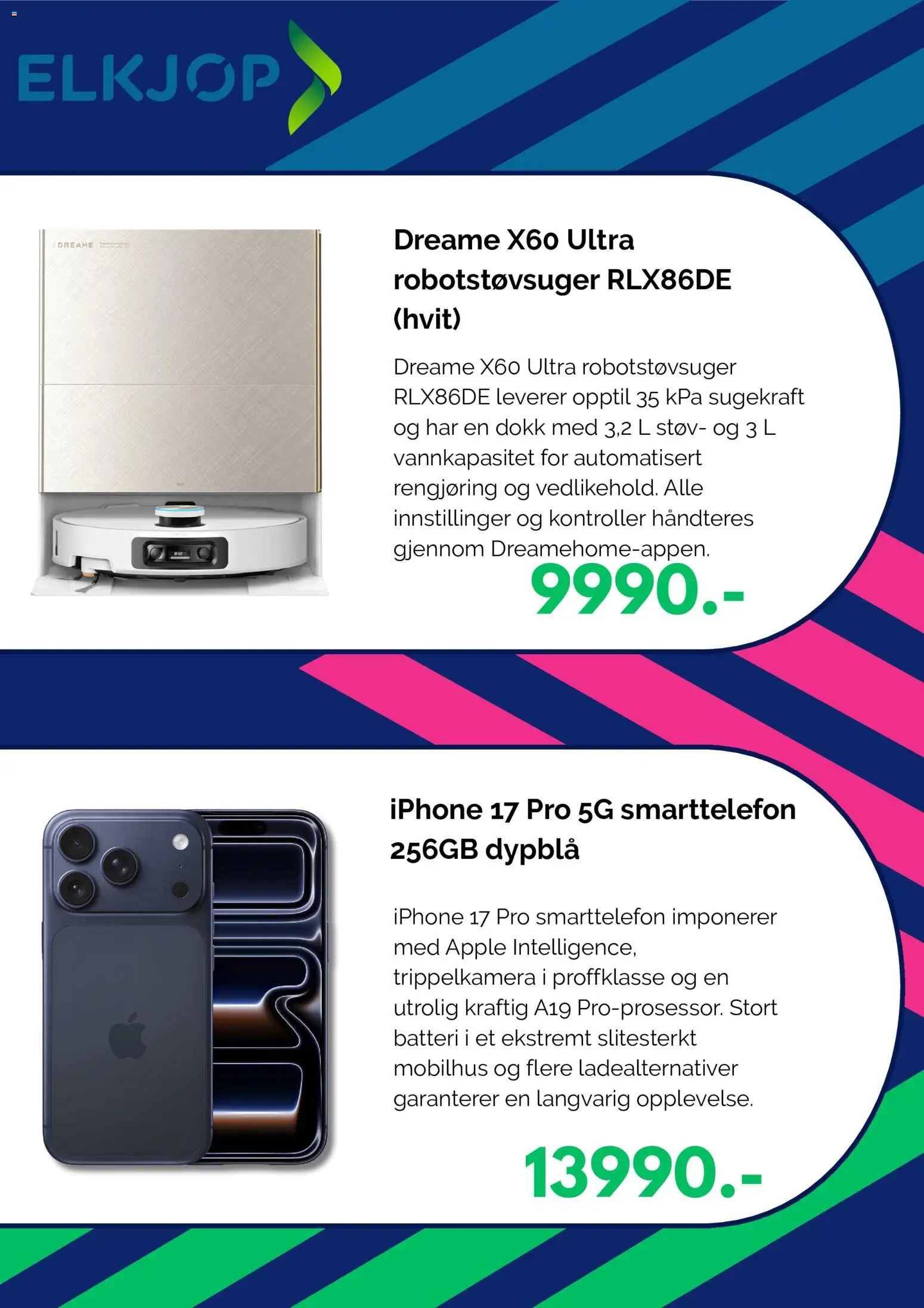 {H1} | Side: 2 | Produkter: Robotstøvsuger, Smarttelefon, Batteri