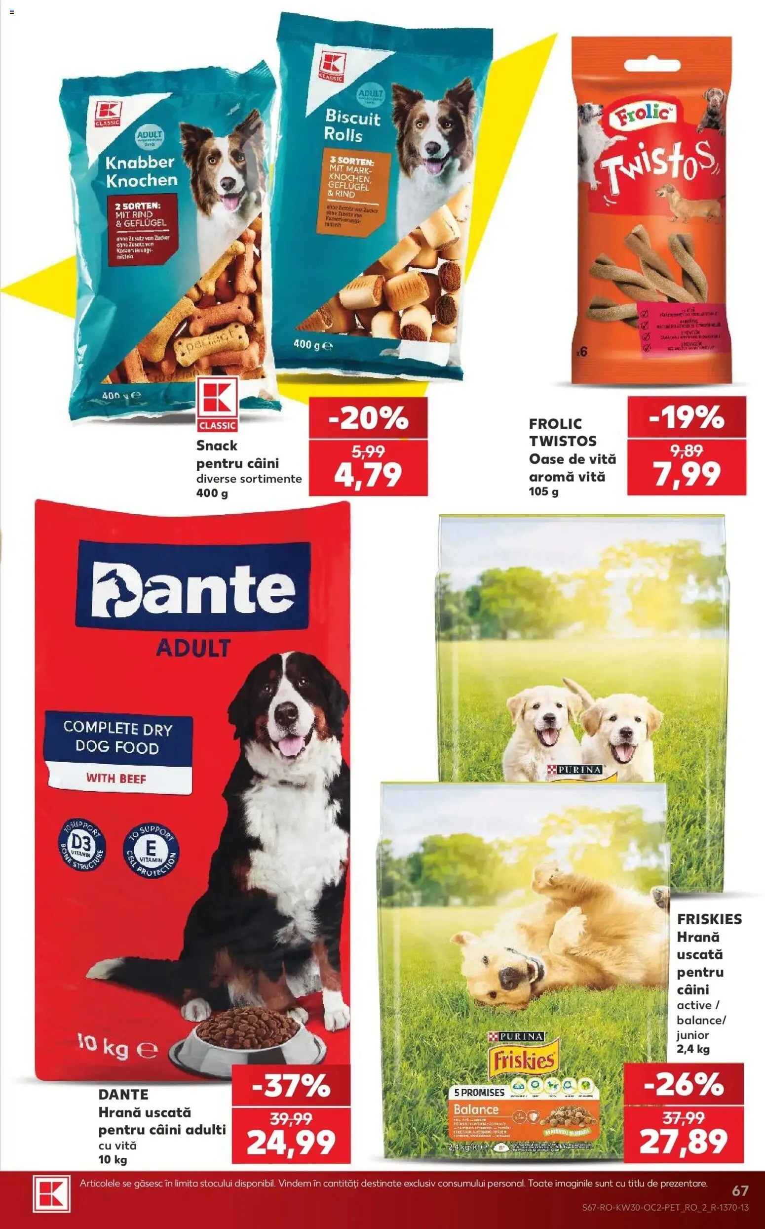 Noul catalog Kaufland – valabil de la 22.07.2026 | Pagină: 67 | Produse: Vită, Active