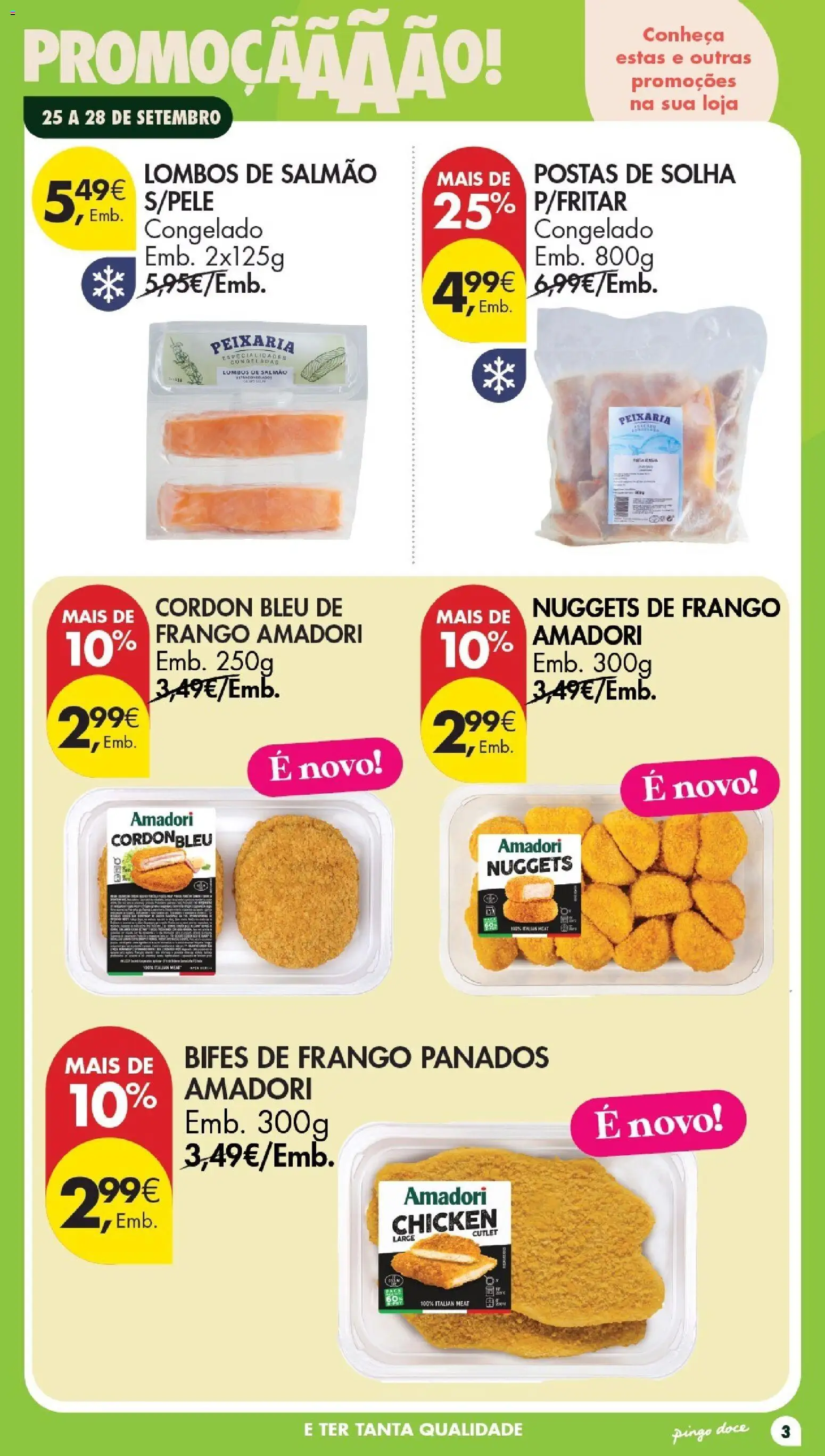 Pingo Doce Poupe este Fim de Semana │ válido de 25/09/2026 | Página: 3 | Produtos: Frango, Bifes de frango, Especialidades, Panados