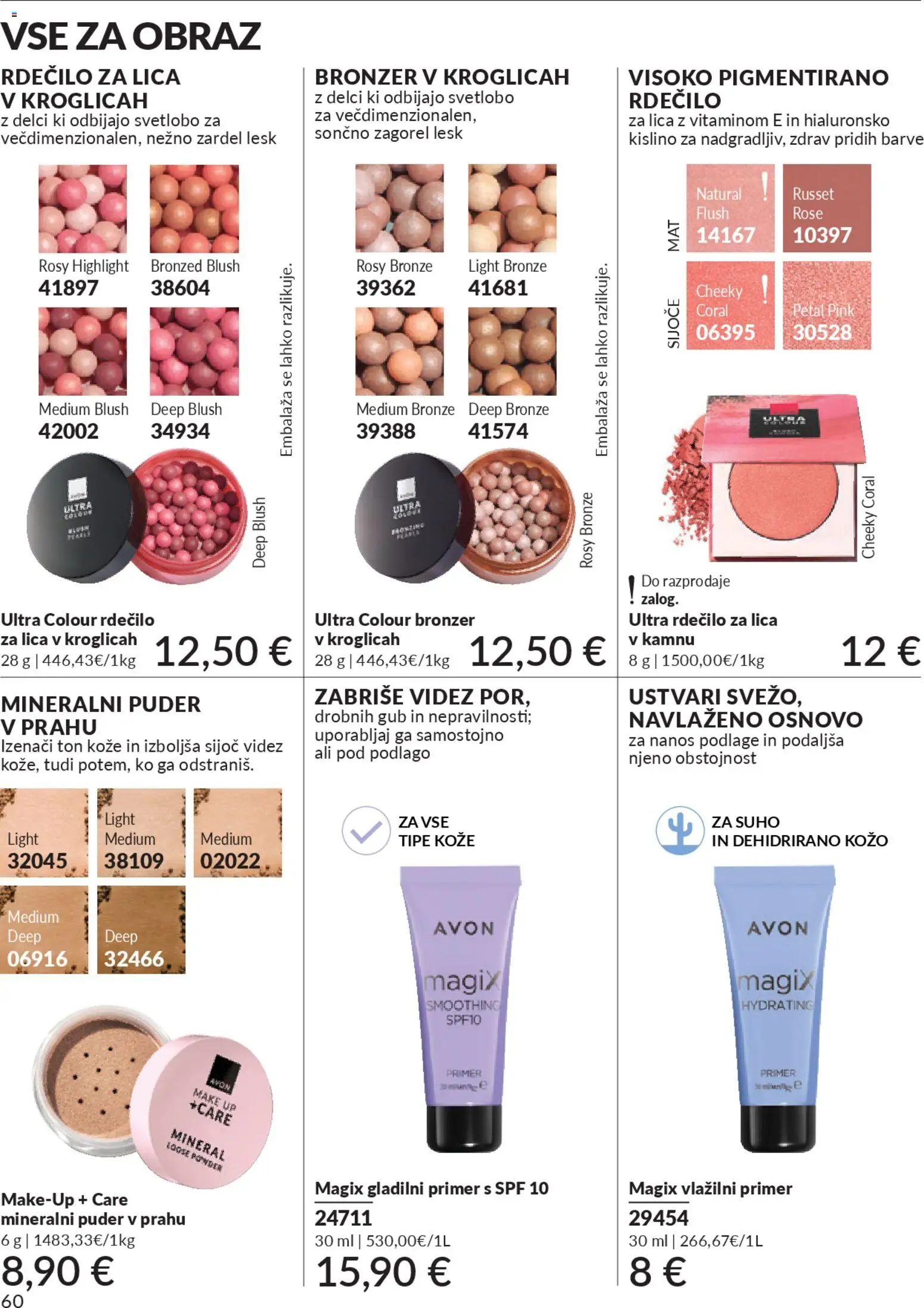 Novi Avon katalog ponudbe – veljaven od 31.03.2026 | Stran: 60 | Izdelki: Rdečilo za lica, Puder, Bronzer