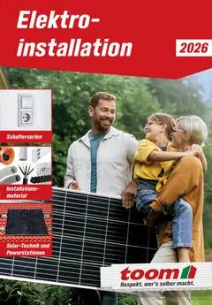 Toom Baumarkt Elektro-Installation 2026 ab 14.03.2026 gültig