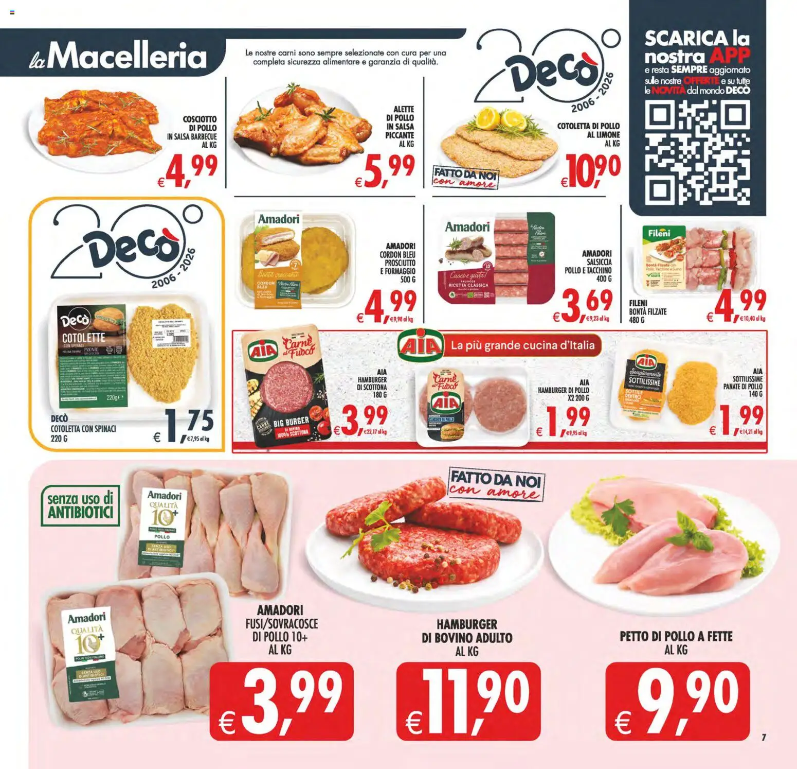 Volantino Decò del 29.05.2026 | Pagina: 9 | Prodotti: Petto di Pollo, Tacchino, Formaggio, Salsa barbecue