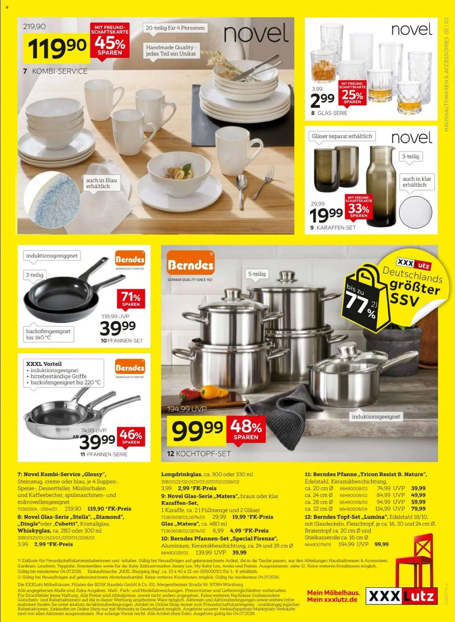 XXXLutz Deutschlands größter SSV 2 – gültig ab 20.06.2026 | Seite: 3 | Produkte: Tasche, Creme