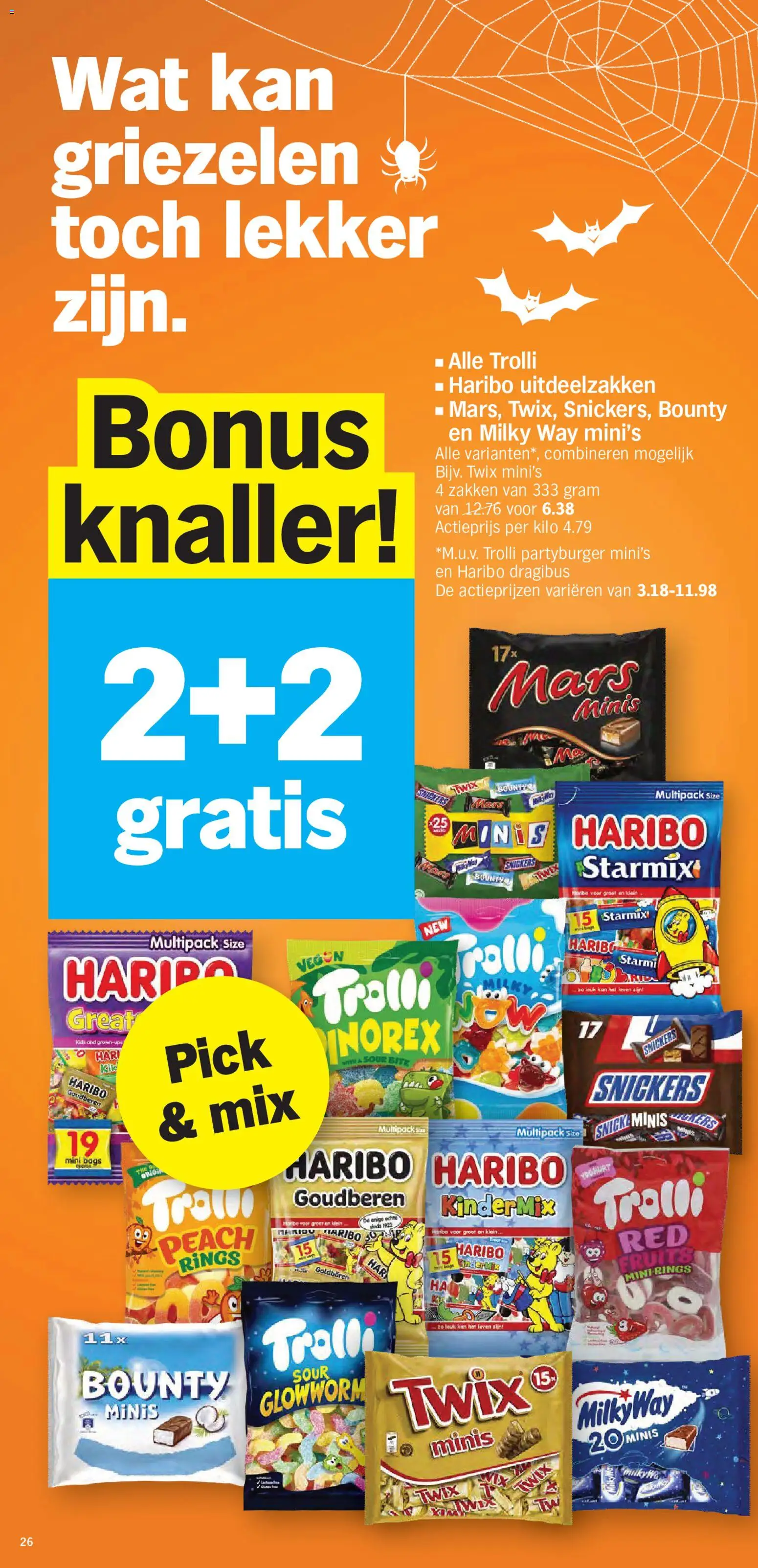 {H1} | Pagina: 26 | Producten: Twix, Snickers, Kan, Yoghurt
