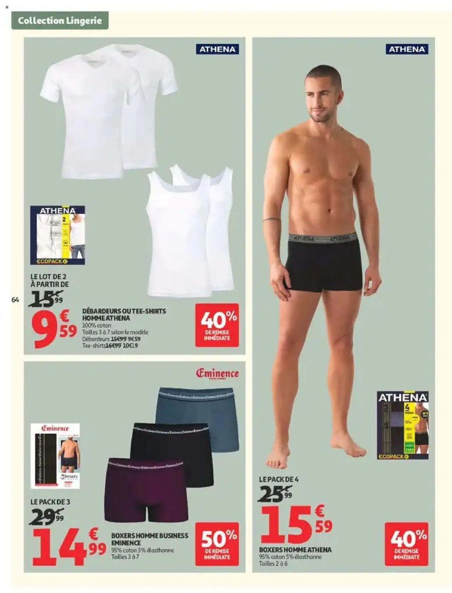 {H1} | Page: 64 | Produits: Coton, Boxers, Boxers homme