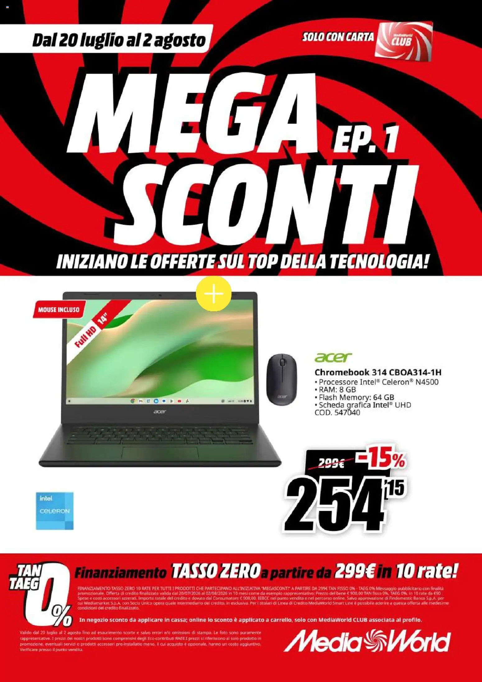 Volantino Media World del 20/07/2026 | Pagina: 37