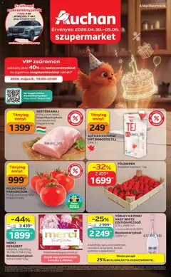 Auchan Szupermarket akciós újság - amely érvényes a következő dátumtól: 30.04.2026