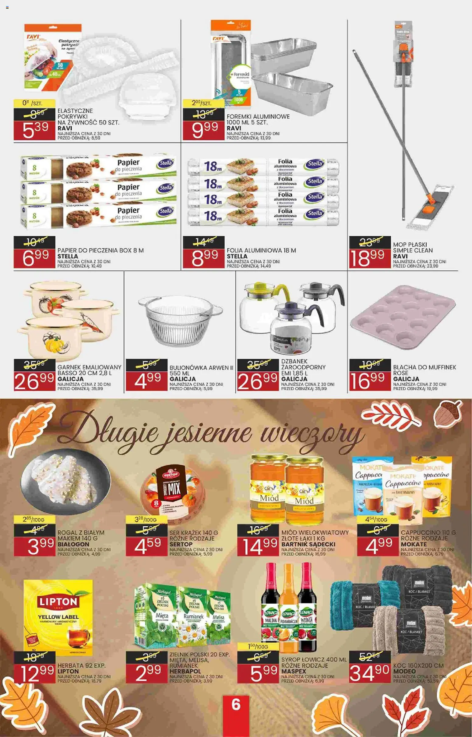 Wafelek gazetka od 02.11.2026 | Strona: 6 | Produkty: Dzbanek, Miód, Koc, Garnek