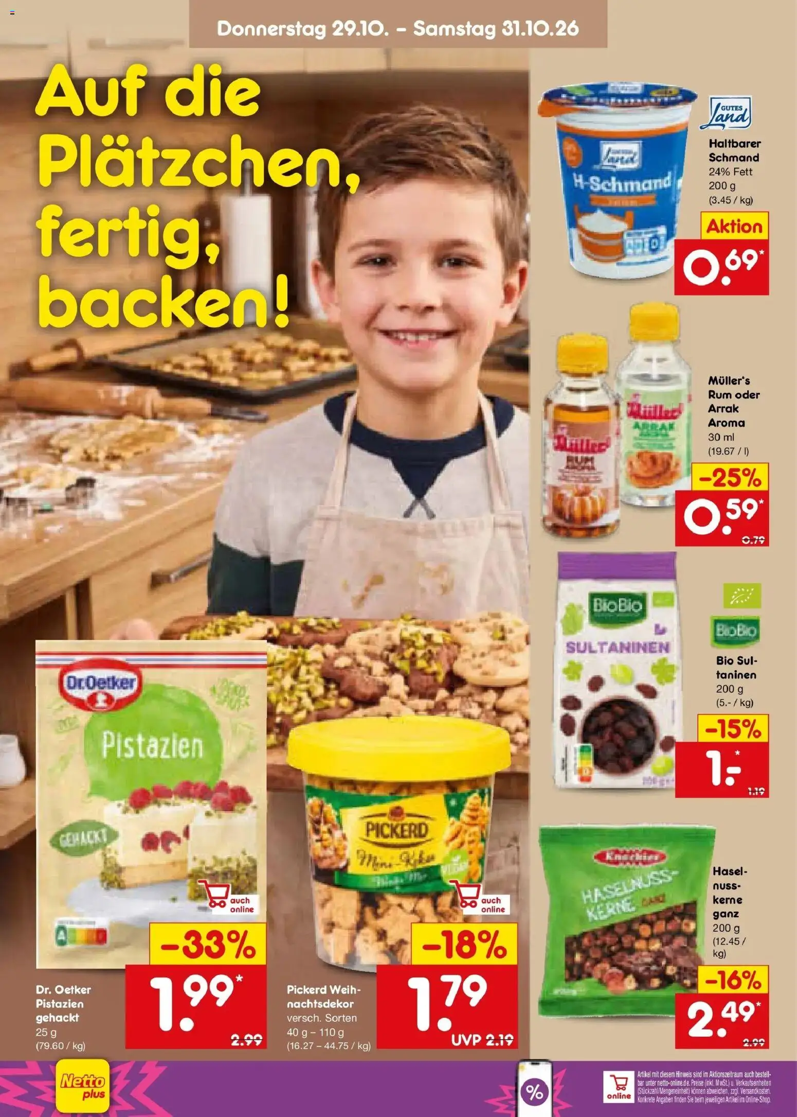 Netto Marken-Discount Prospekt Stuttgart – gültig ab 26.10.2026 | Seite: 60 | Produkte: Rum, Pistazien