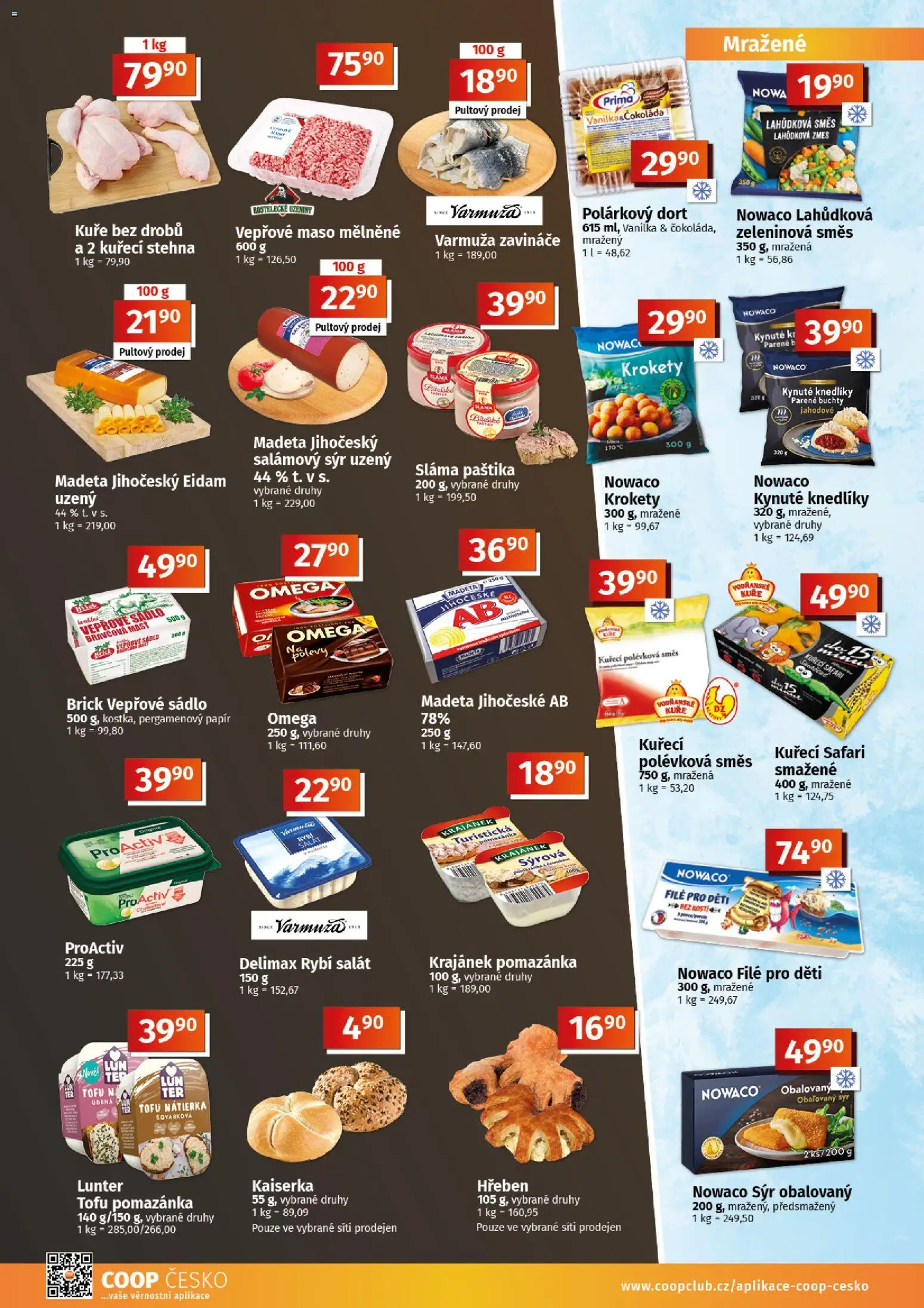 Coop leták - Tuty od 07.10.2026 | Strana: 4 | Produkty: Krokety, Vepřové maso, Omega, Eidam