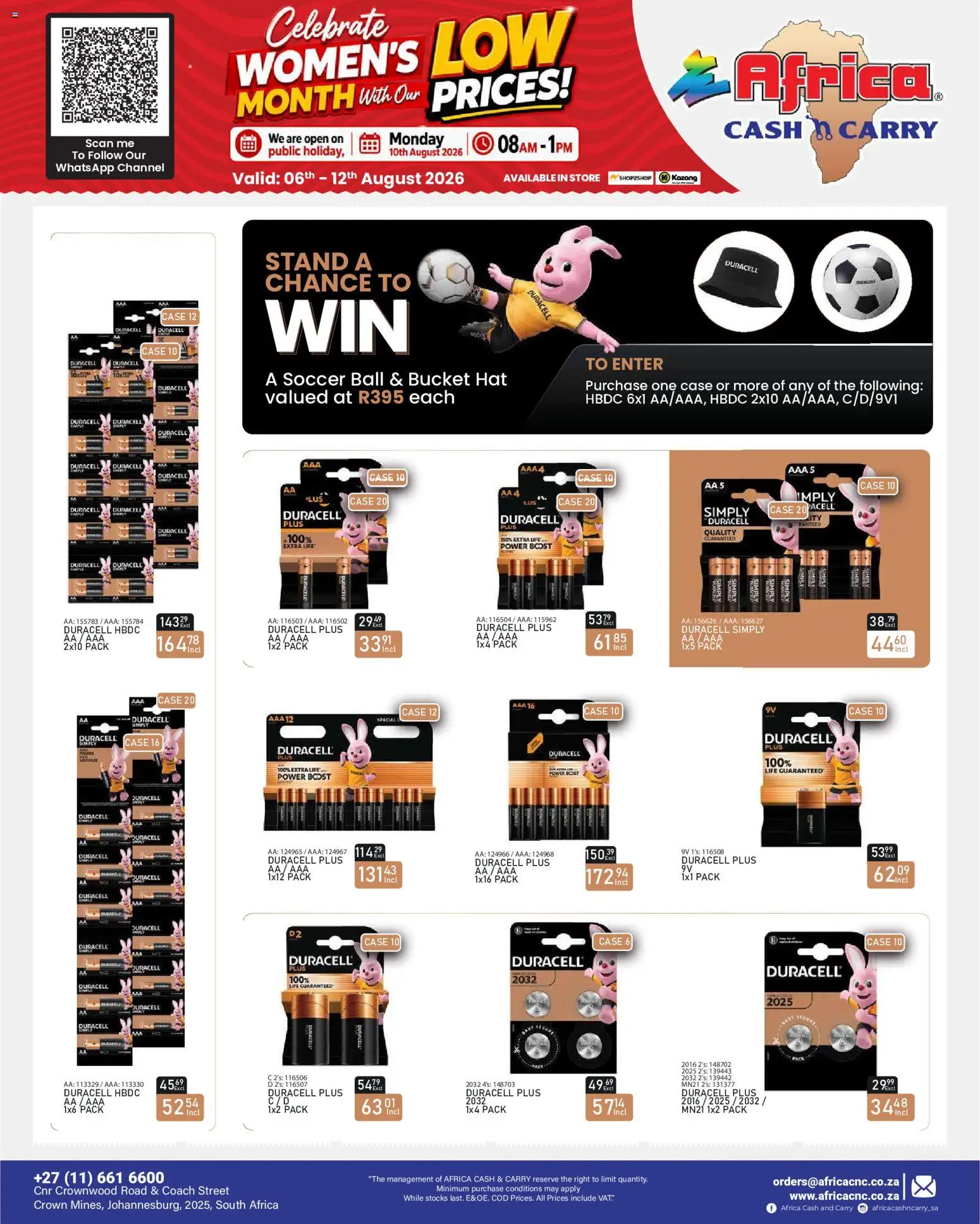 New Africa Cash & Carry catalogue – valid from 06/08/2026 | Page: 77 | Products: Hat, Case