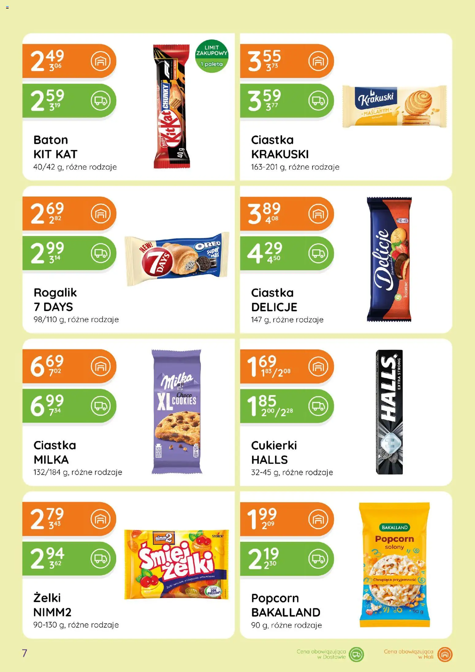 Eurocash gazetka - Ofensywa Spożywcza od 11.06.2026 | Strona: 7 | Produkty: Baton, Żelki, Cukierki, Ciastka