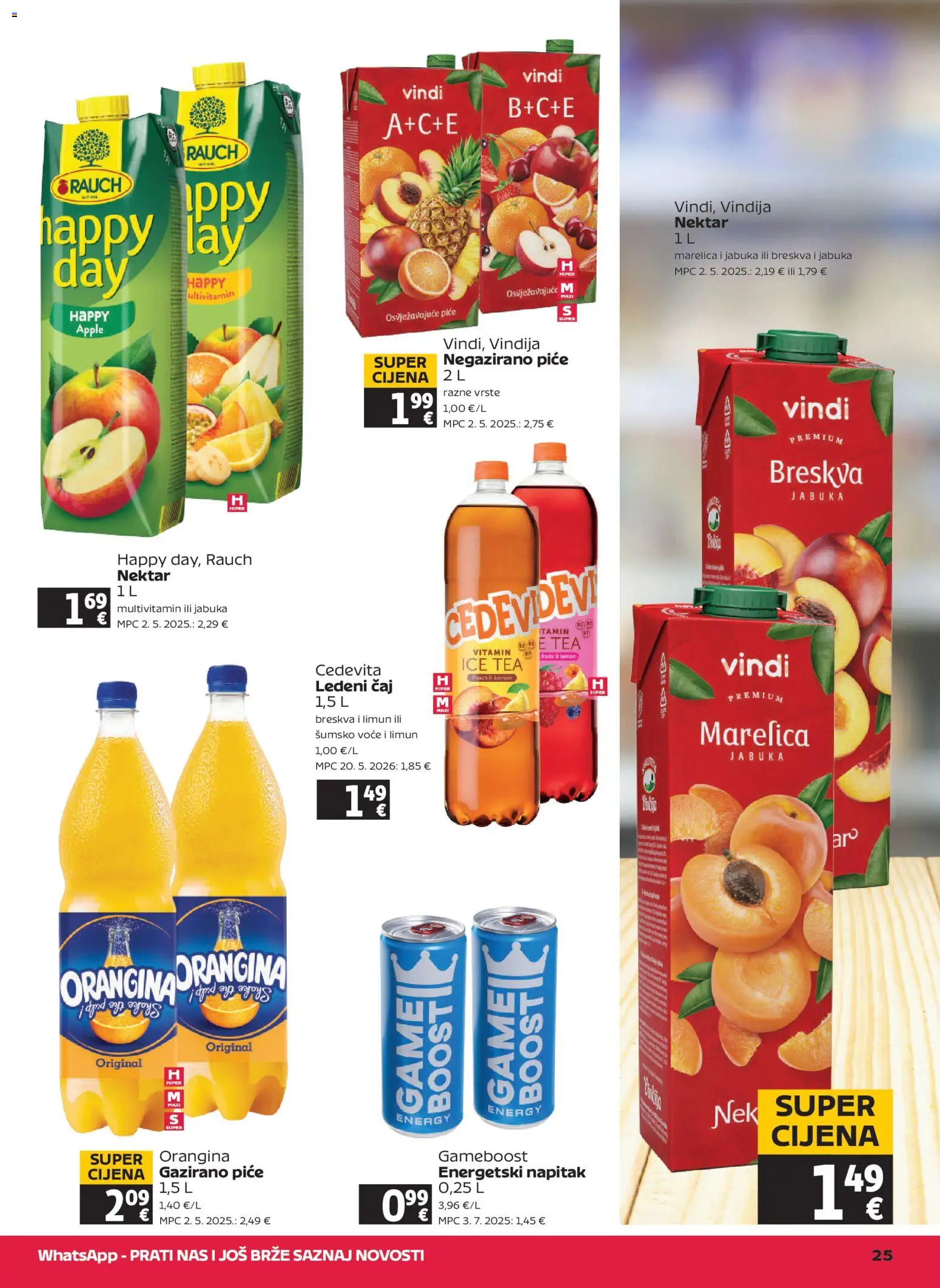 Tommy katalog | vrijedi od 06.08.2026 | Stranica: 25 | Proizvodi: Vindija, Šumsko voće, Ledeni čaj, Breskva