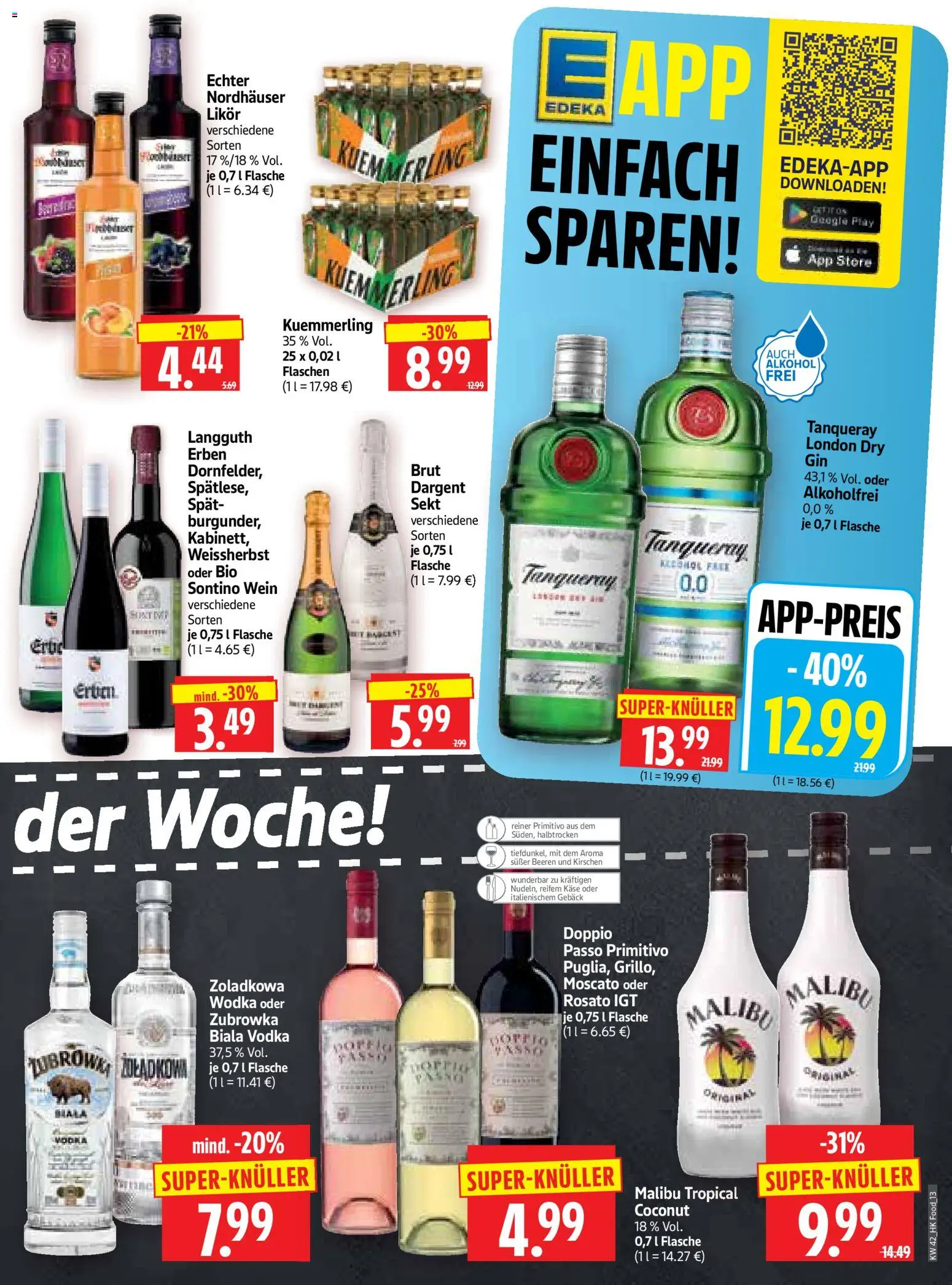 HERKULES Prospekt – gültig ab 12.10.2026 | Seite: 13 | Produkte: Kuemmerling, Alkohol, Doppio Passo, Wein