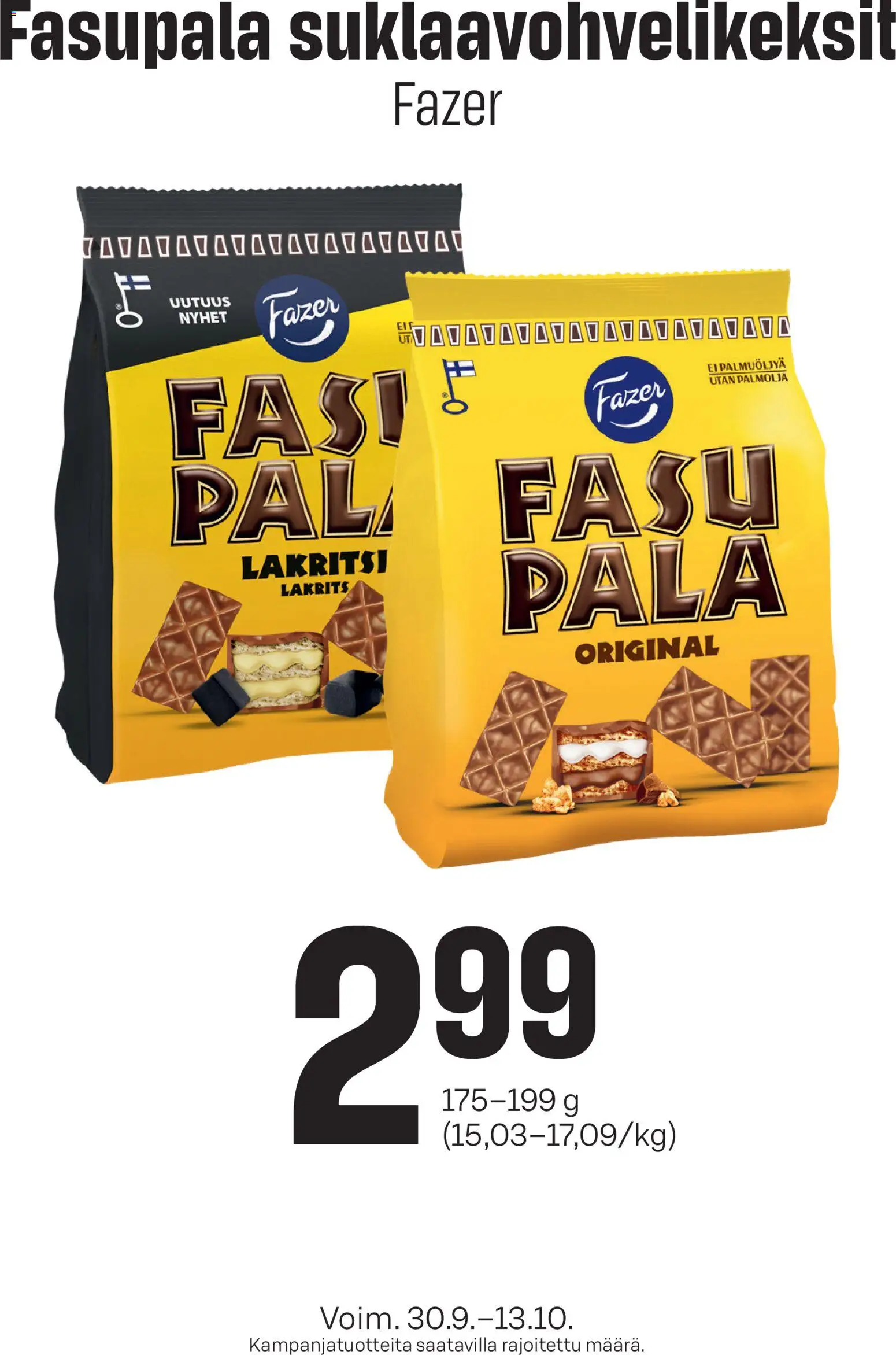 S-market Fasupala – voimassa 30/09/2026 alkaen | Sivu: 1