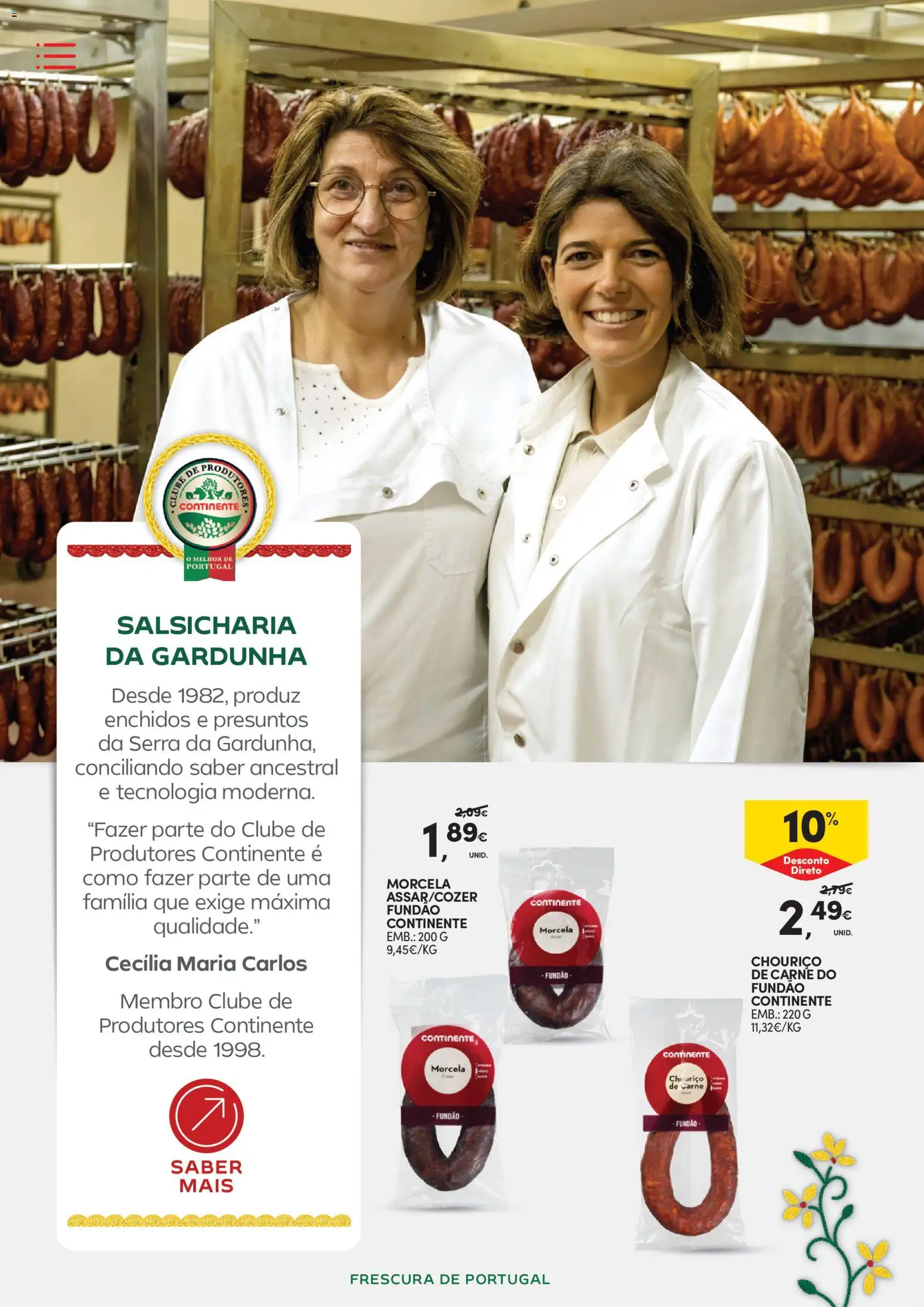 Continente - Frescura de Portugal Direto da origem │ válido de 05.05.2026 | Página: 26 | Produtos: Chouriço, Carne
