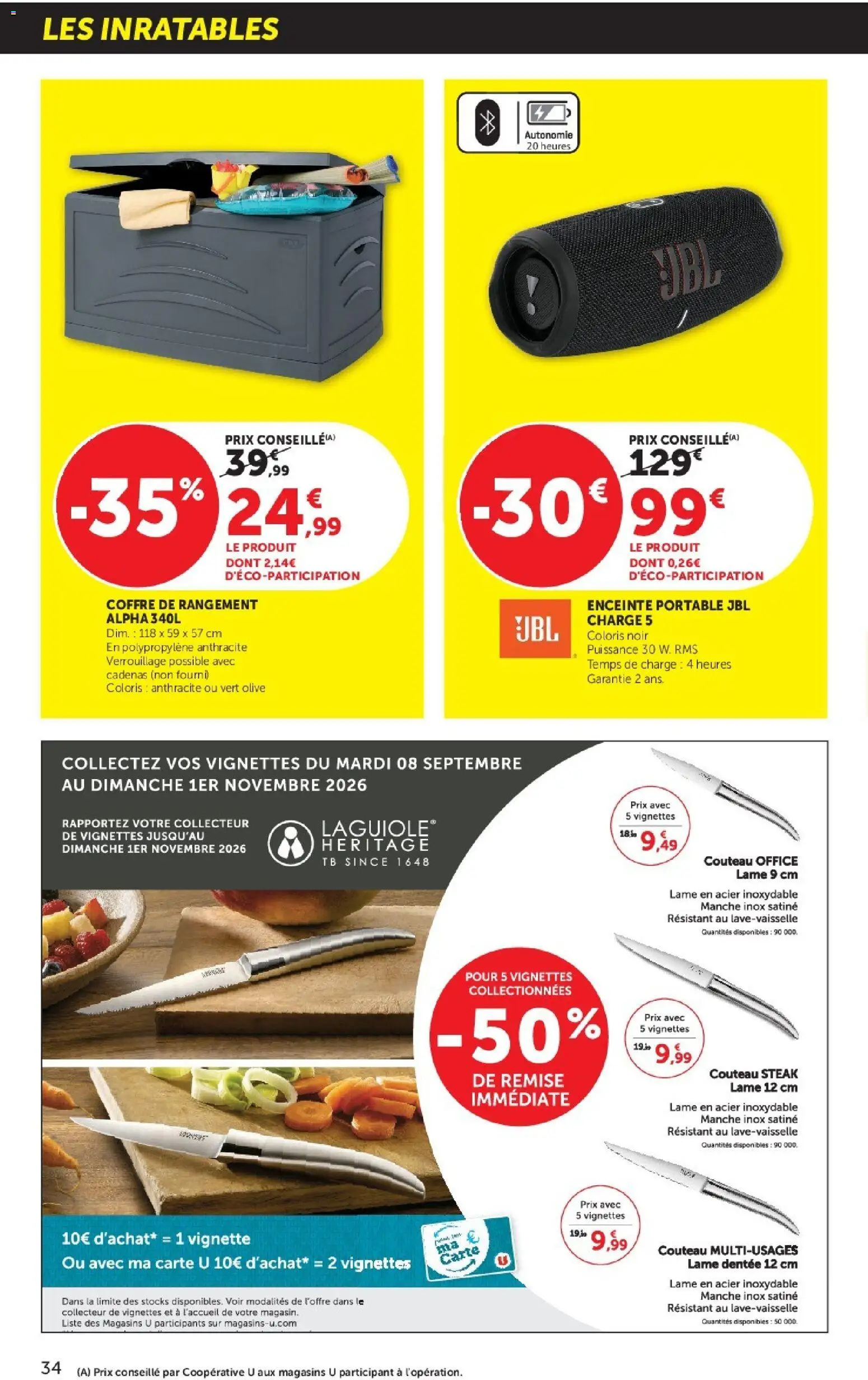 {H1} | Page: 34 | Produits: Enceinte, Steak, JBL, Cadenas