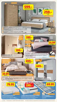 Sconto Prospekt ab 16.09.2026 gültig | Seite: 6 | Produkte: Top, Bett, Kommode, Schwebetürenschrank