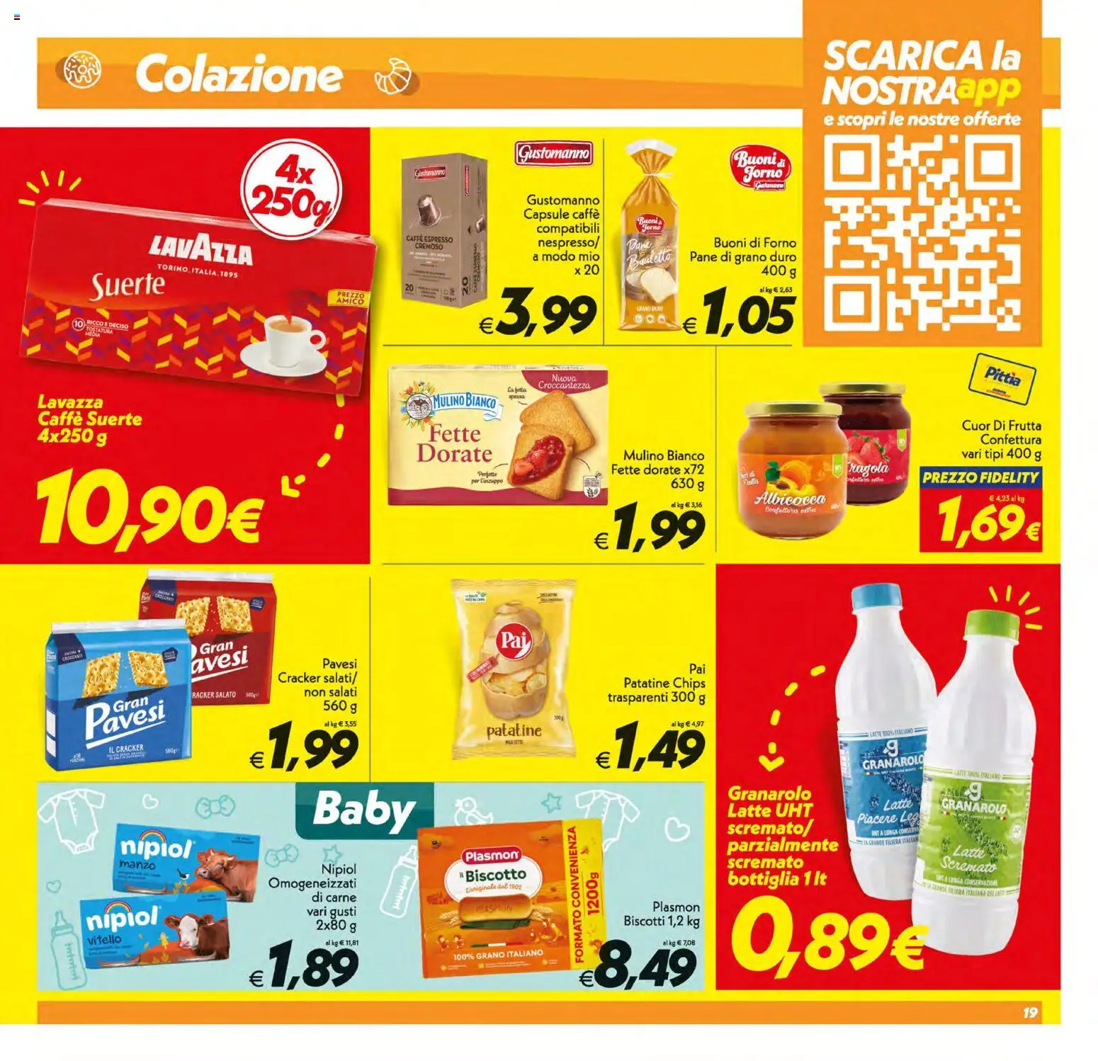 Volantino SuperConveniente del 01/09/2026 | Pagina: 19 | Prodotti: Manzo, Latte, Cracker, Carne