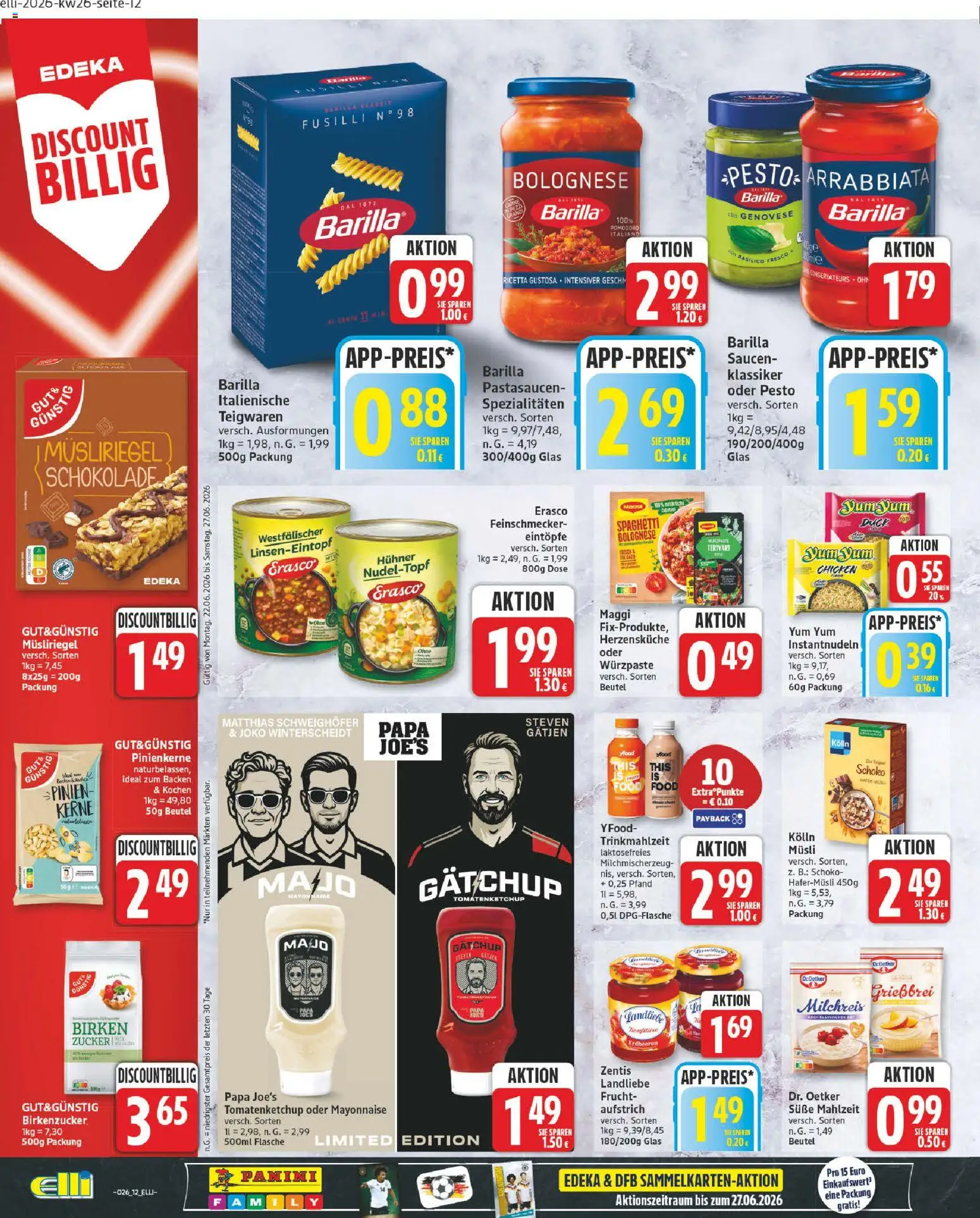 Elli Markt Prospekt Schloß – gültig ab 22.06.2026 | Seite: 12 | Produkte: Kolln, Schokolade, Erdbeeren, Erasco
