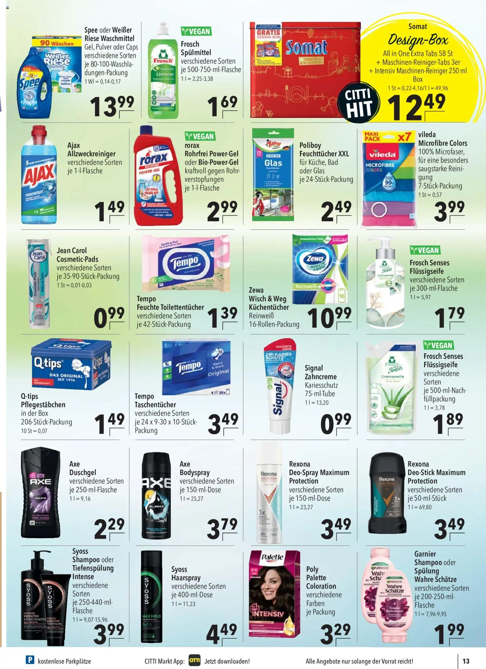CITTI Markt Prospekt – gültig ab 05.08.2026 | Seite: 17 | Produkte: Box, Duschgel, Waschmittel, Tempo