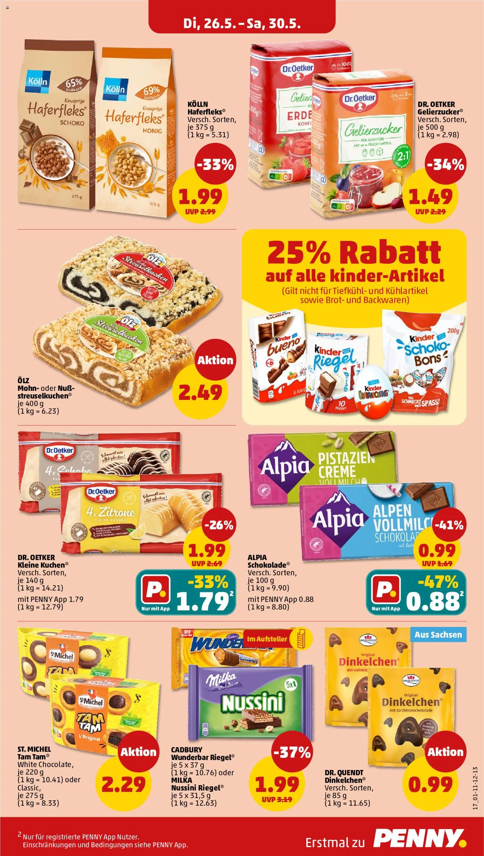 Penny Prospekt – gültig ab 26.05.2026 | Seite: 19 | Produkte: Gelierzucker, Zitrone, Brot, Kuchen