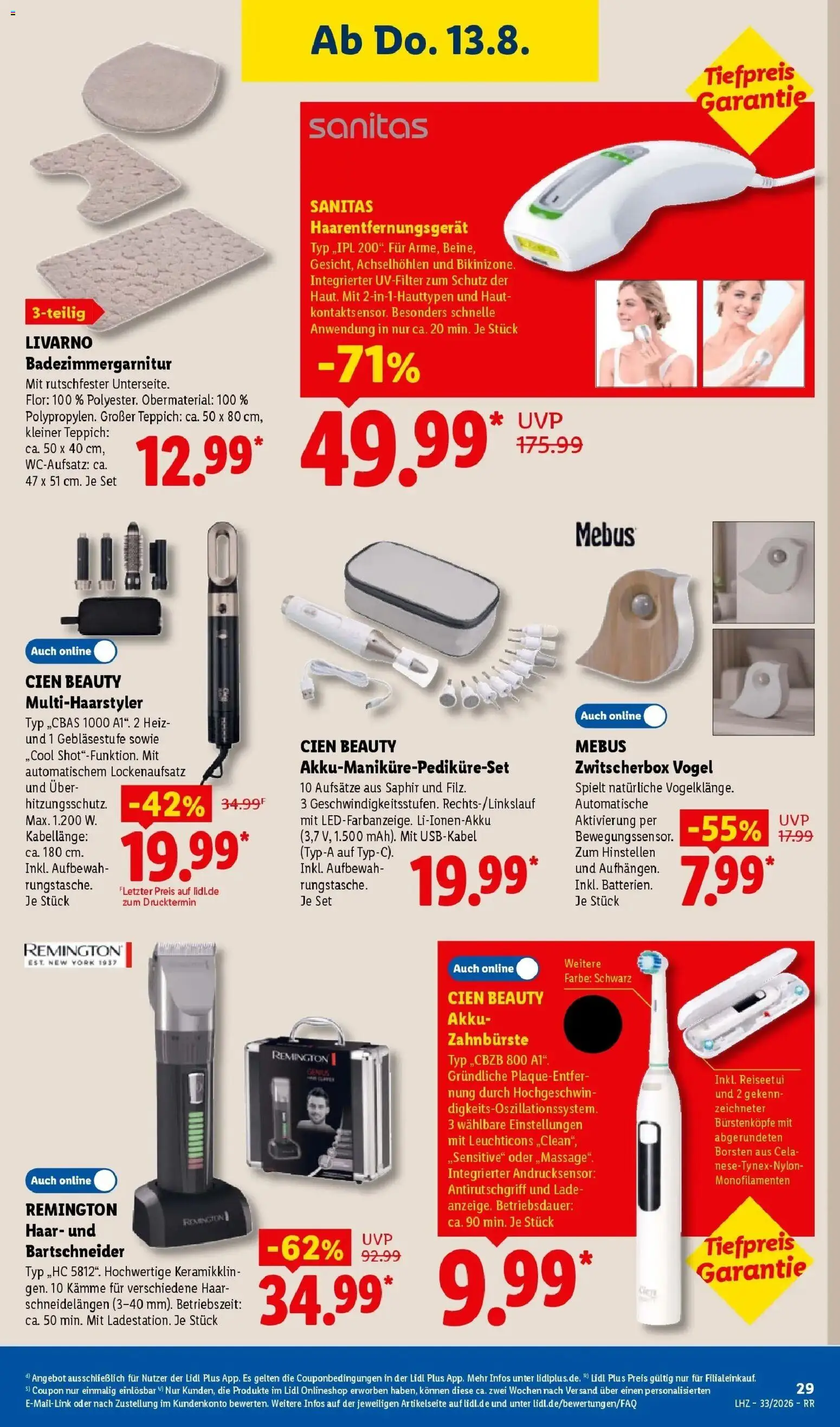 Lidl Prospekt Zülpich – gültig ab 10.08.2026 | Seite: 51 | Produkte: Box, Teppich, Zahnbürste