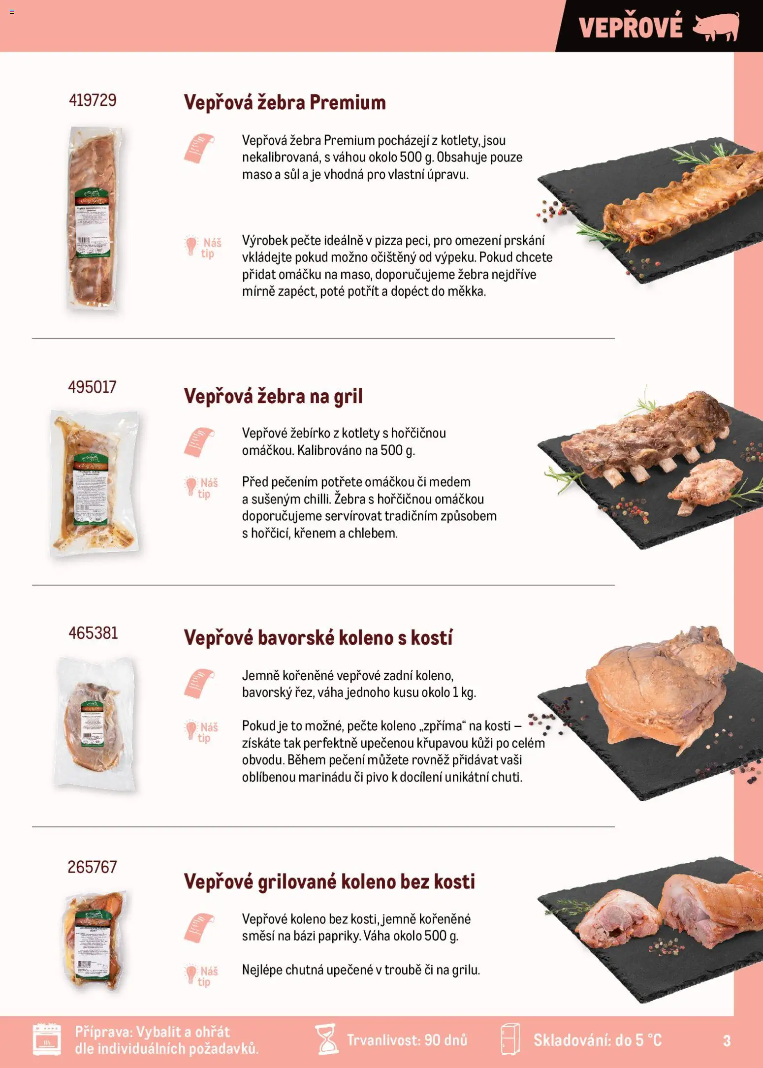Makro leták - Maso upravené metodou sous-vide od 01.11.2025 | Strana: 3 | Produkty: Vepřové koleno, Koleno, Gril, Maso