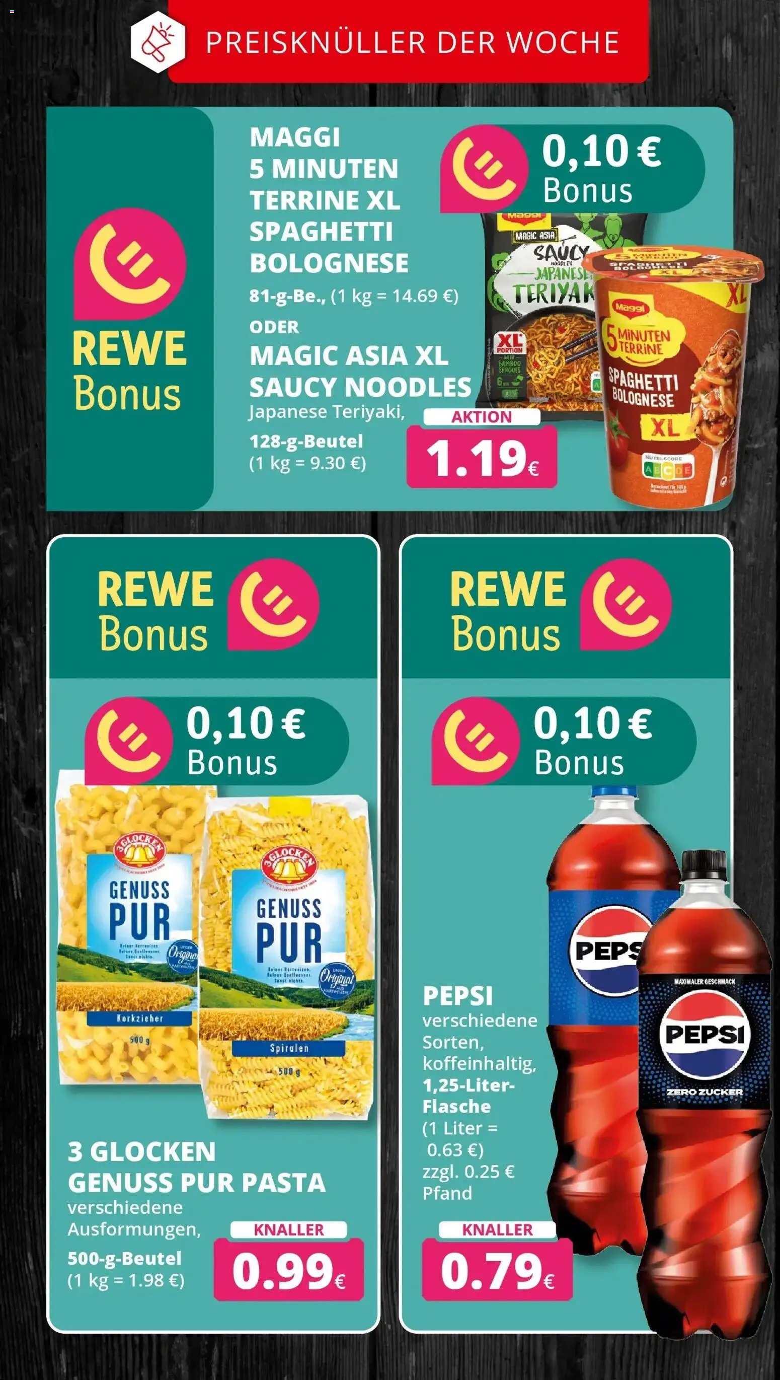 REWE Prospekt ab 14.09.2026 zum Blättern » Angebote | Seite: 5 | Produkte: Maggi, Zucker, Pepsi, Pasta