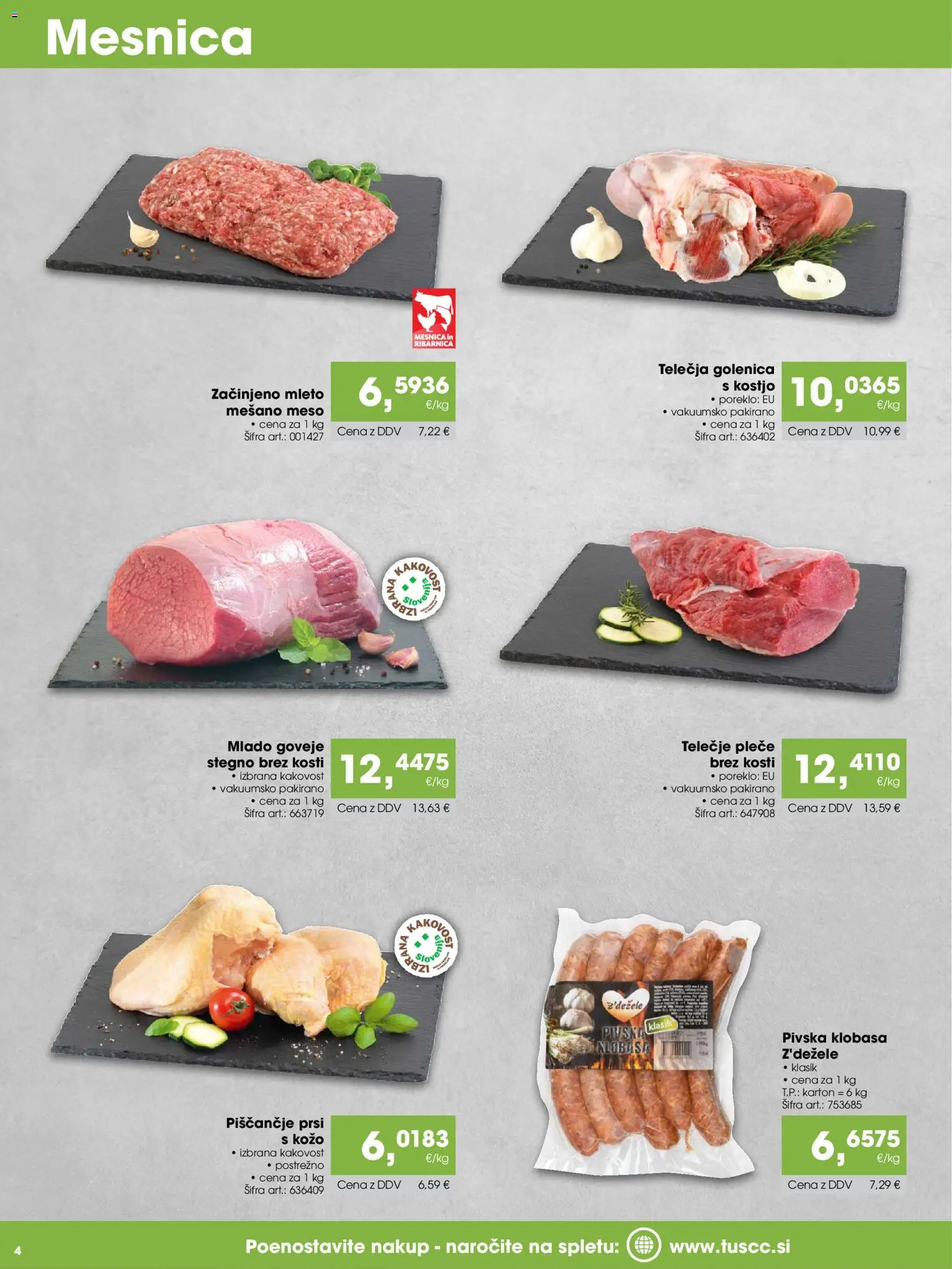 Novi Tuš katalog ponudbe – veljaven od 15.10.2026 | Stran: 4