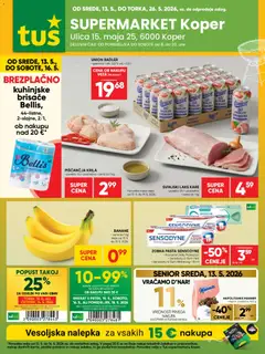 Tuš katalog akcije – veljaven od 13.05.2026 | Stran: 21 | Izdelki: Napolitanke, Radler, Zobna pasta, Grenivka