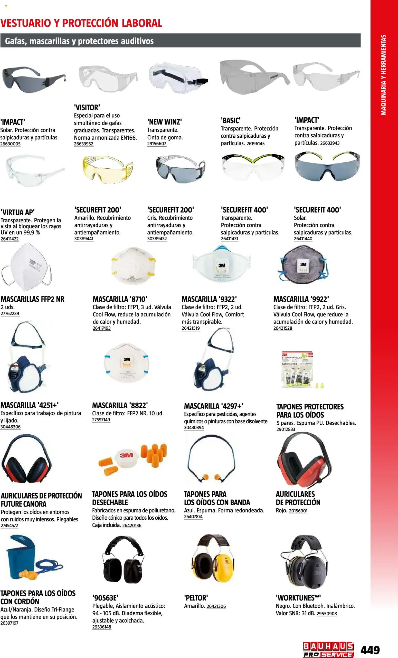 Bauhaus ProService │ válido desde el 11/05/2026 | Página: 449 | Productos: Espuma, Gafas, Auriculares, Herramientas
