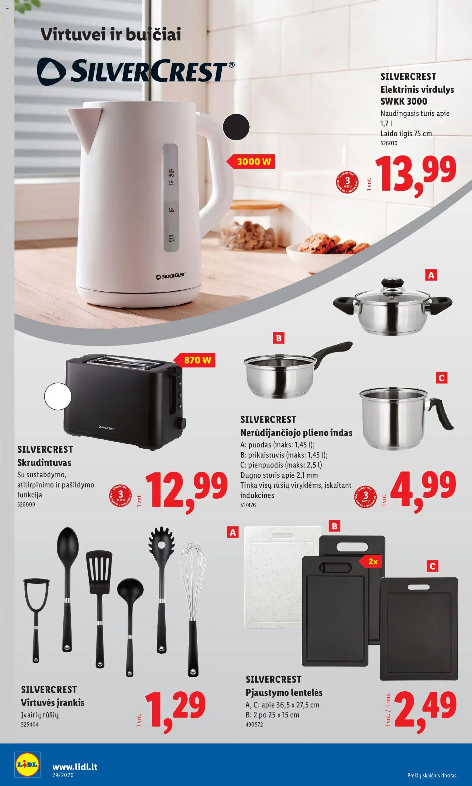 LIDL akcijos nuo 2026.07.13 | Puslapis: 24 | Prekių: Puodas, Virdulys