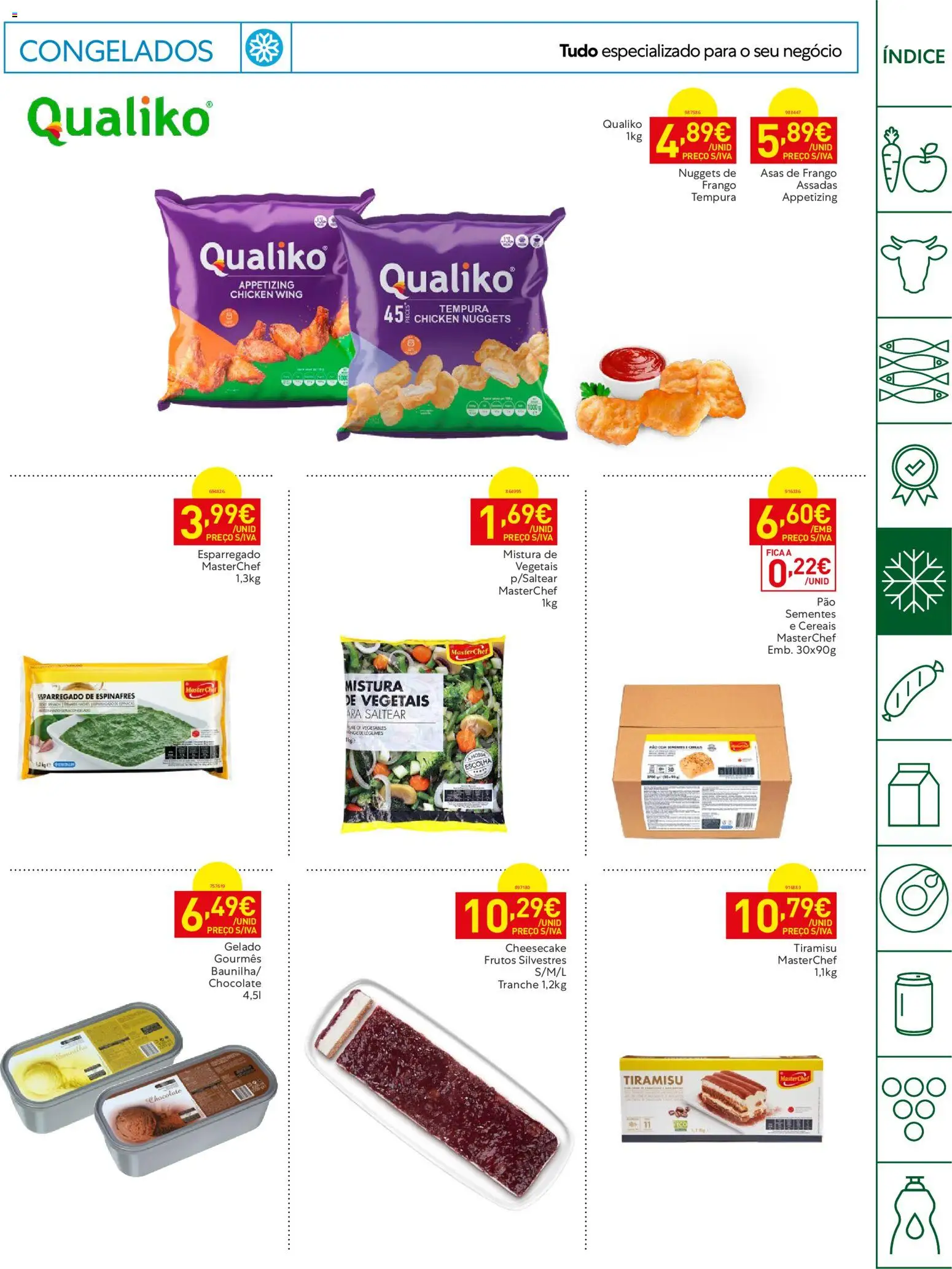 Recheio Horeca │ válido de 16.06.2026 | Página: 13 | Produtos: Asas de frango, Gelado, Cereais, Nuggets