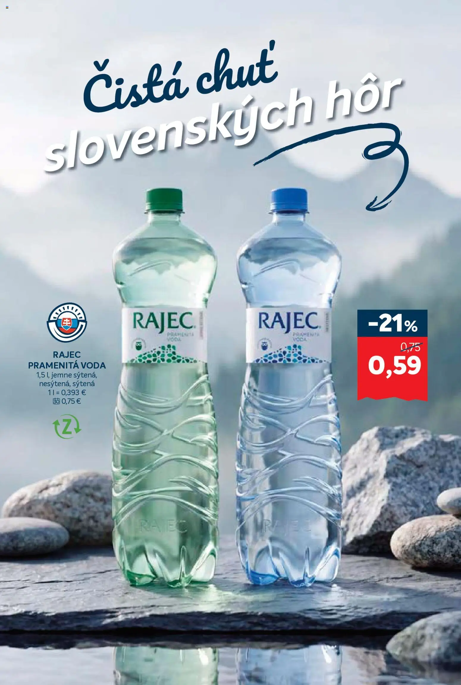 Nové Kraj akcie – leták je platný od 13.08.2026 | Strana: 11 | Produkty: Rajec, Pramenitá voda, Voda