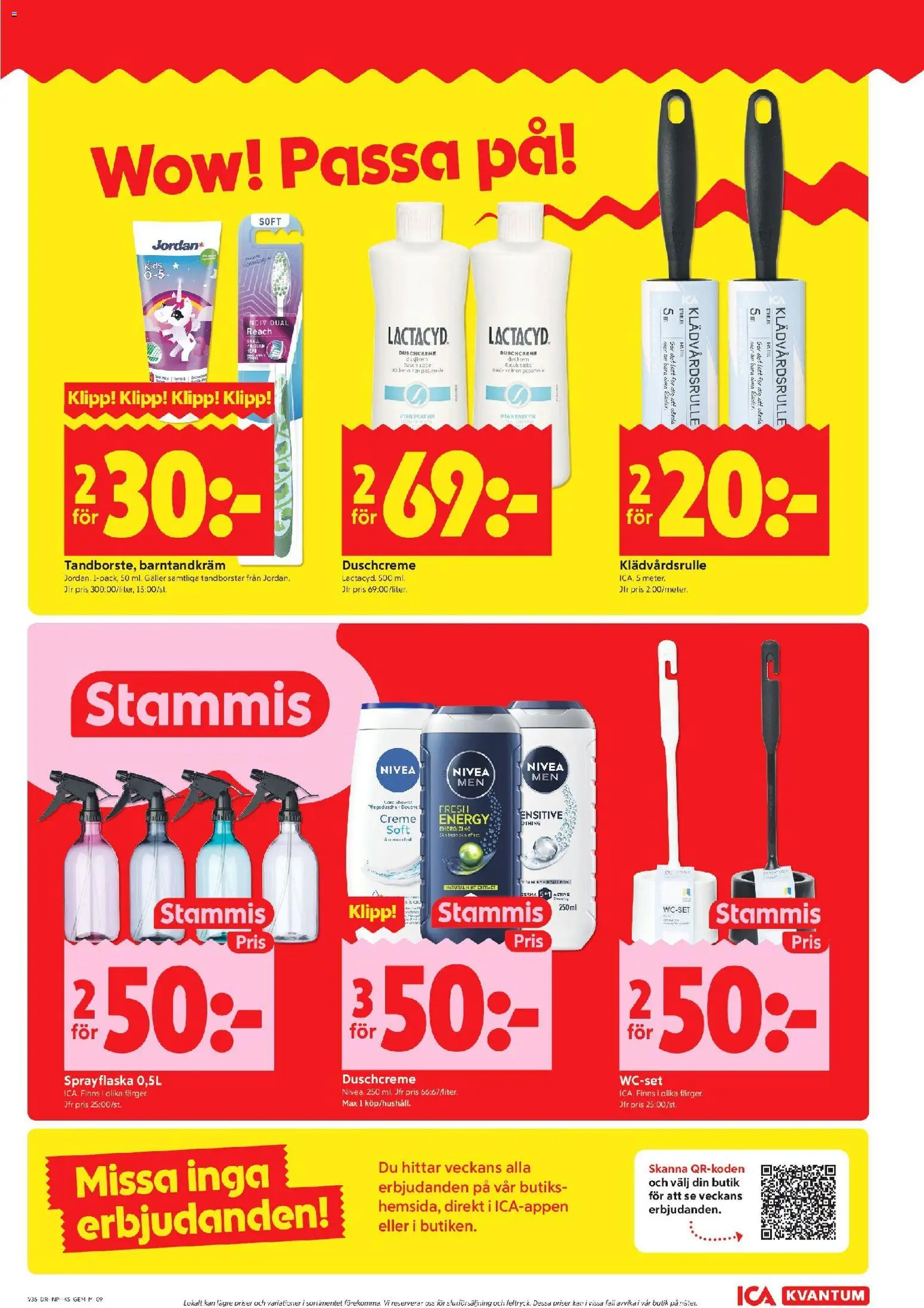 ICA Kvantum reklamblad aktuell från 31/08/2026 | Sida: 9 | Produkter: Gem, Parfym, Galler, Nivea
