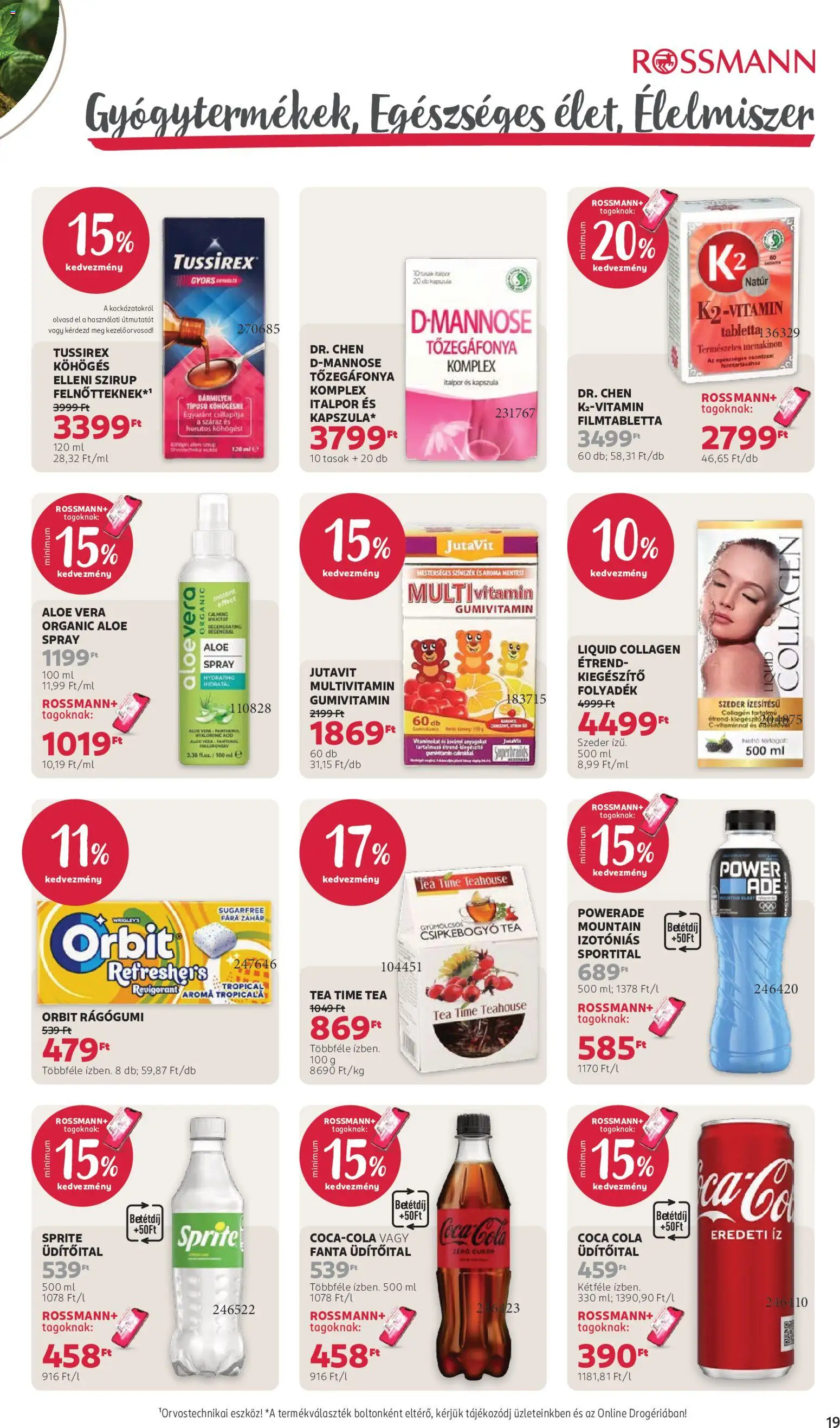 Rossmann akciós ujság - amely érvényes a következő dátumtól: 2026.07.20. | Oldal: 23 | Termékek: Orbit, Fanta, Tőzegáfonya, Eszköz