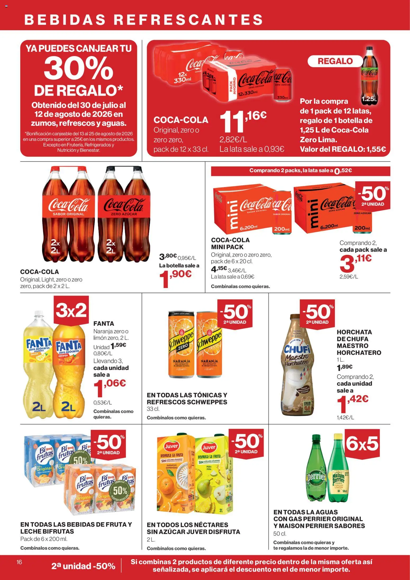 Supercor folleto │ válido desde el 13/08/2026 | Página: 16 | Productos: Fanta, Piña, Té, Azúcar